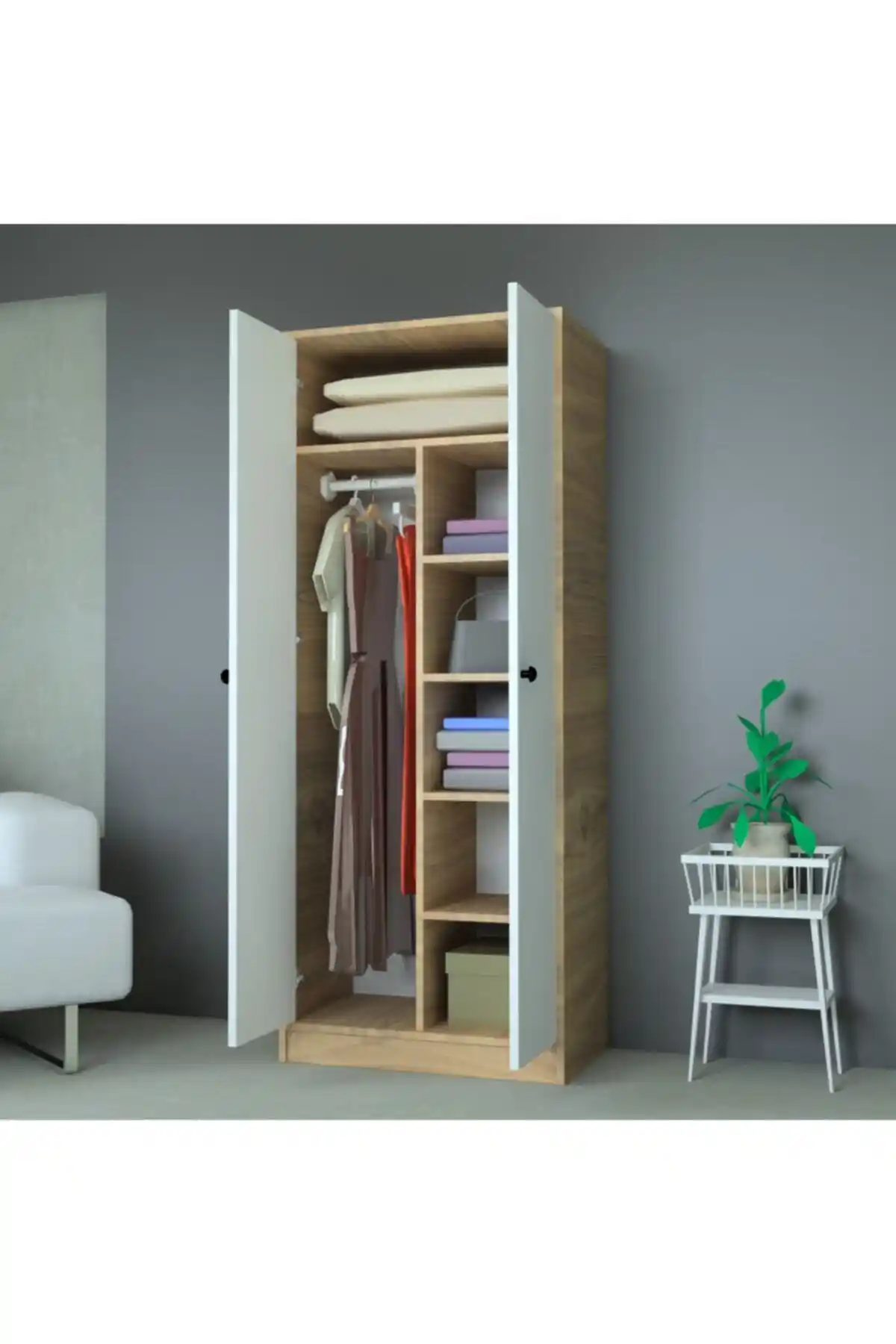 Mobilyique Vegas Gardrop: Modern Tasarımlı Fonksiyonel Depolama Çözümü