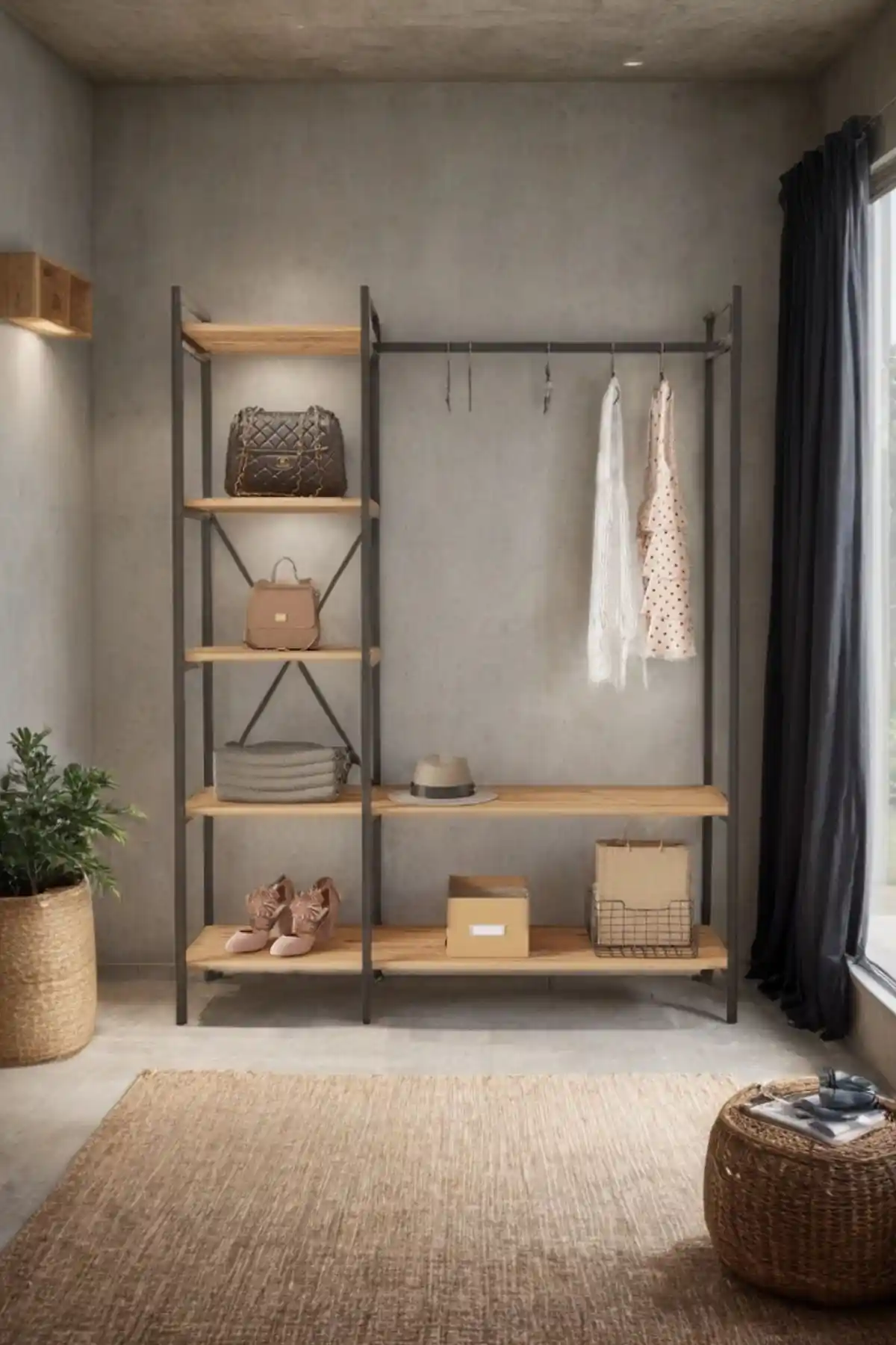 Mobitopya Nilamu Elbise Dolabı: Modern ve Şık Depolama Çözümü 130x170x34 cm