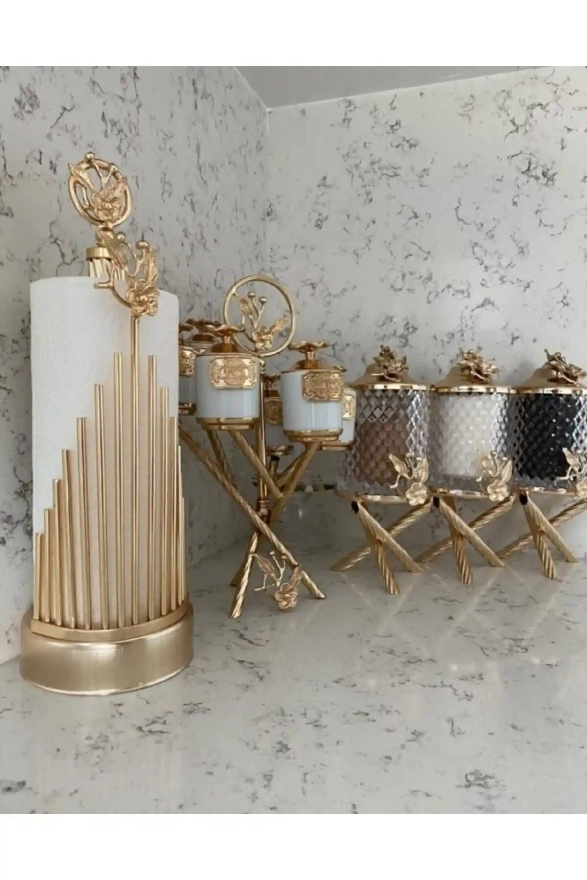 Moda Atölyesi Baharat Takımı ve Aksesuarlar Seti Modern Mutfak Dekorasyonu İçin Uygun