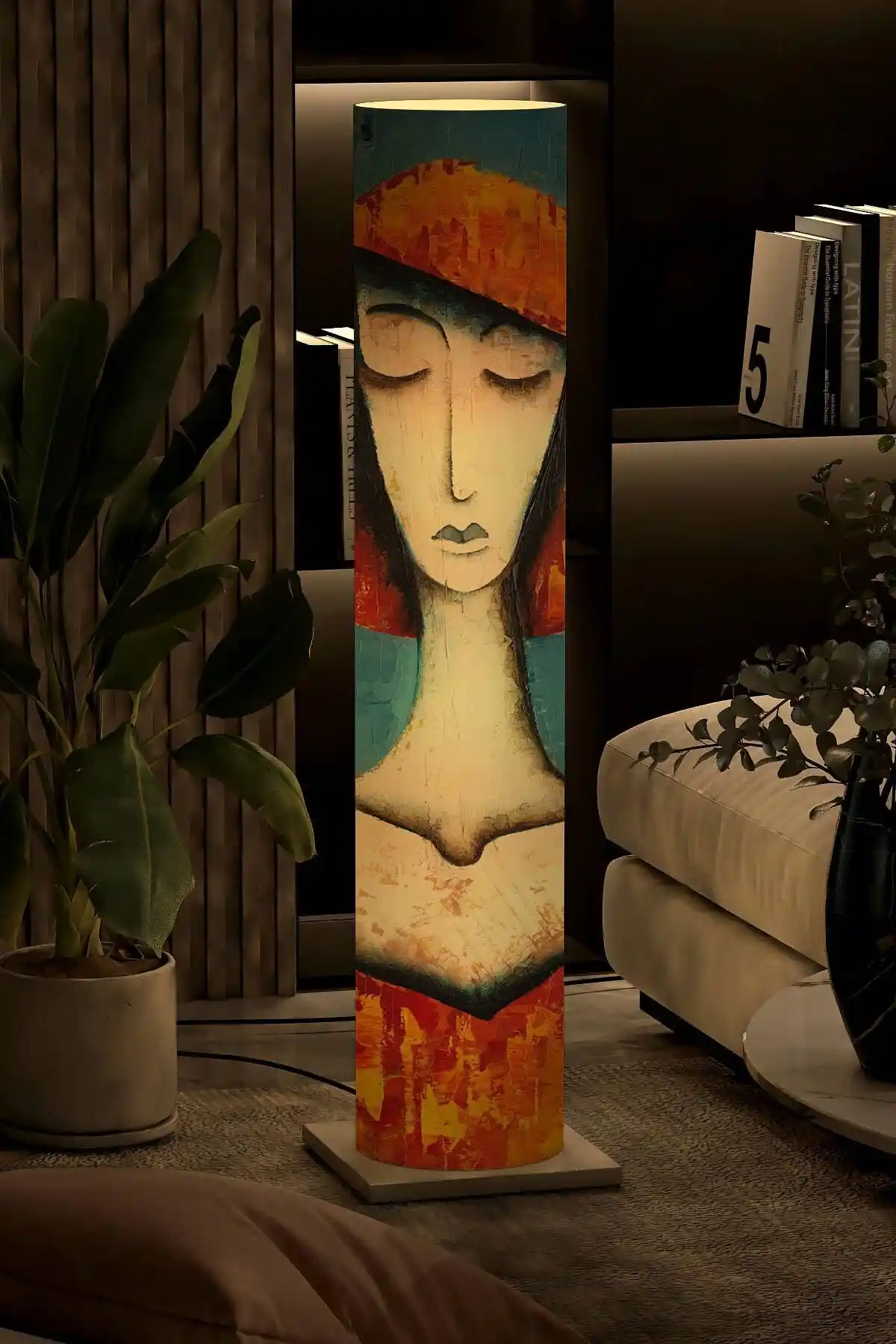 Modacanvas Silindir PVC Dekoratif Lambader Modern ve Şık Aydınlatma Çözümü