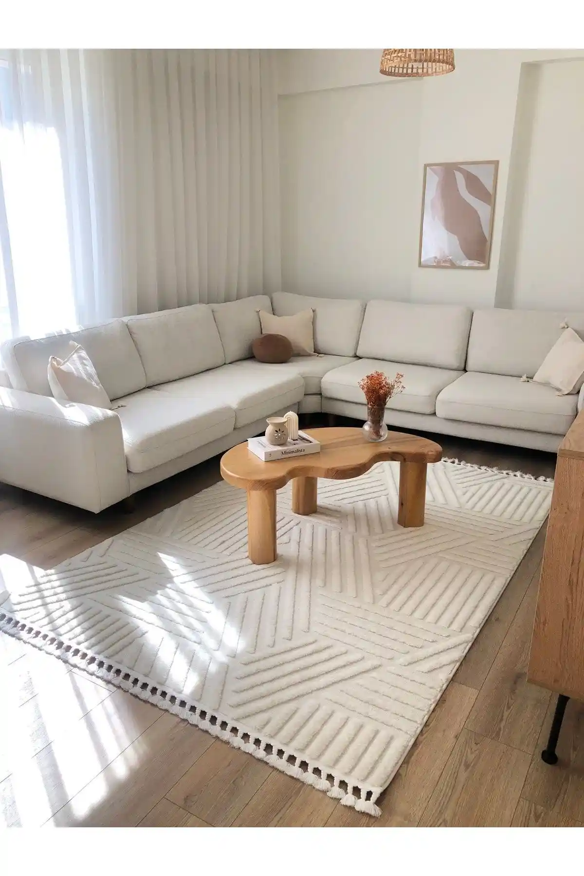 MODAPEK Carpetde Rool Serisi Modern Beyaz Halı Çeşitleri ve Özellikleri