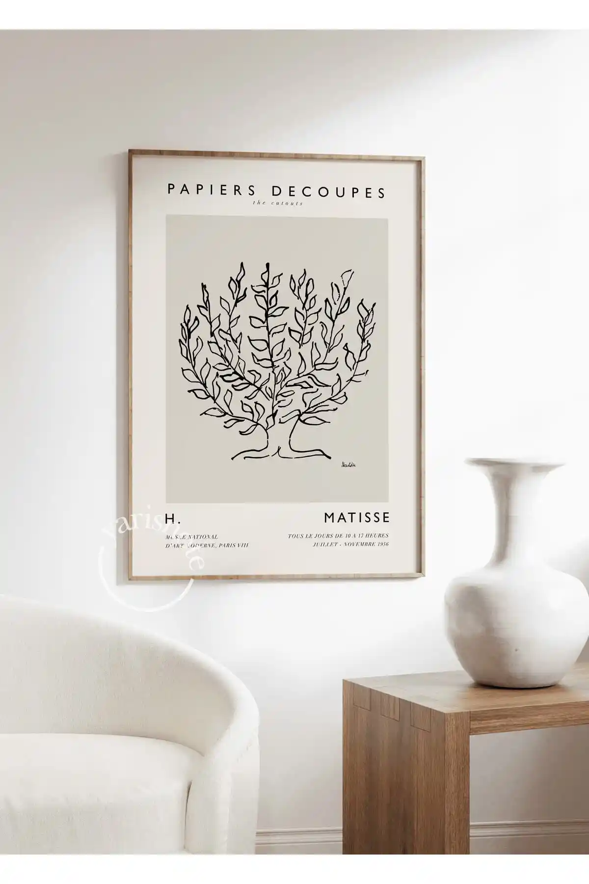 Modern Dekorasyon İçin Yaris Note Matisse Çerçevesiz Poster 50x70 cm Tasarım