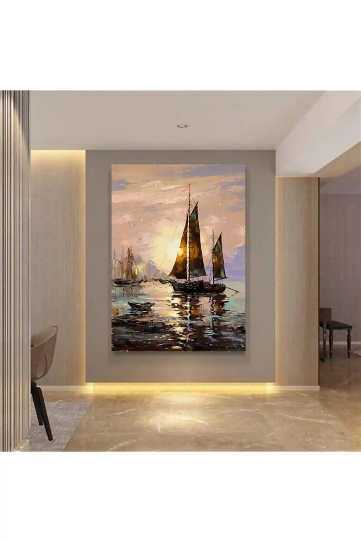 Modern Kanvas Tablo Seçenekleri: Yağlı Boya Görünümlü ve Çiçek Temalı Tasarımlar