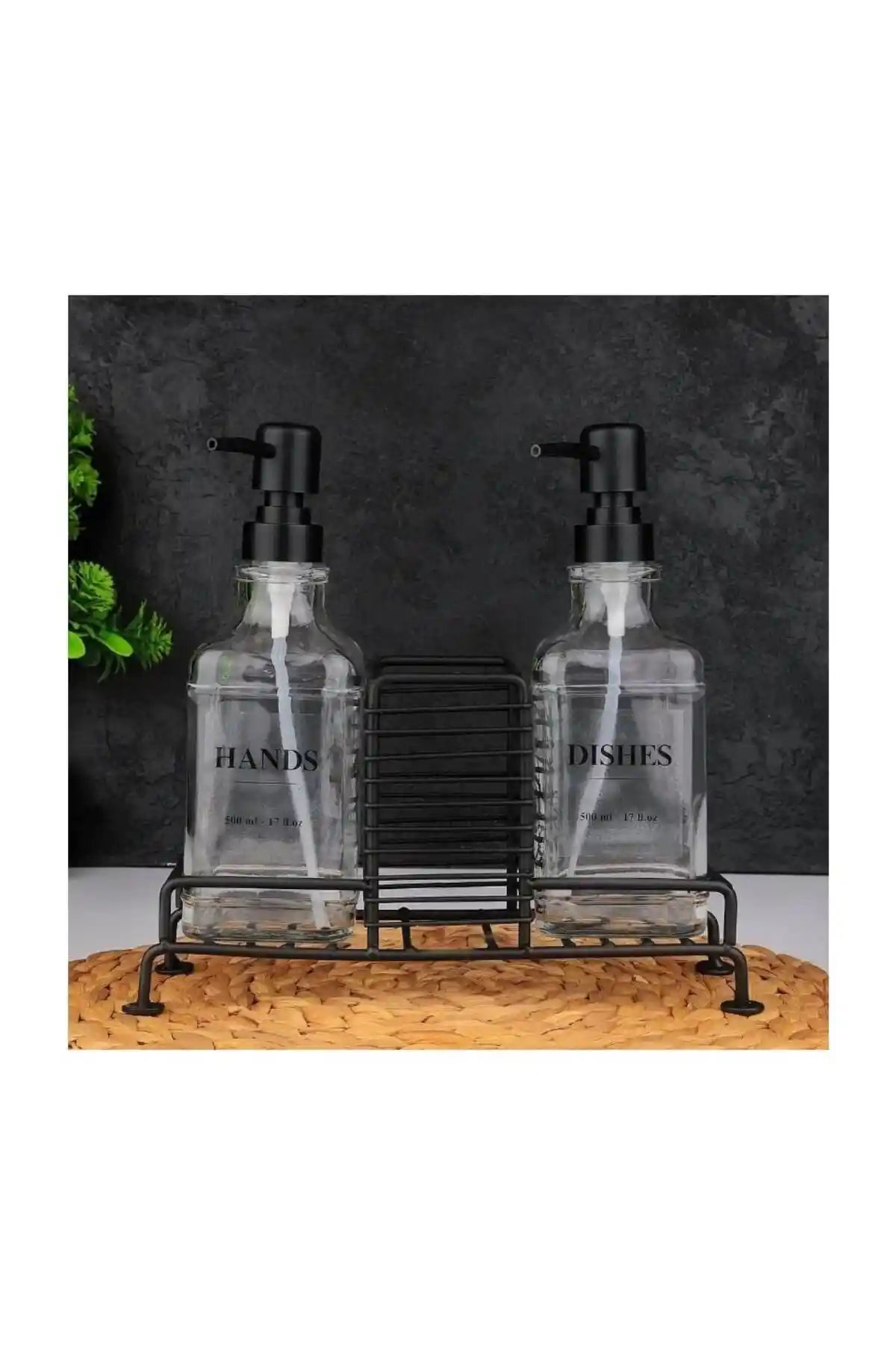 Modern Siyah Cam Sabunluk Seti ile Banyonuzu Şıklıkla Yenileyin