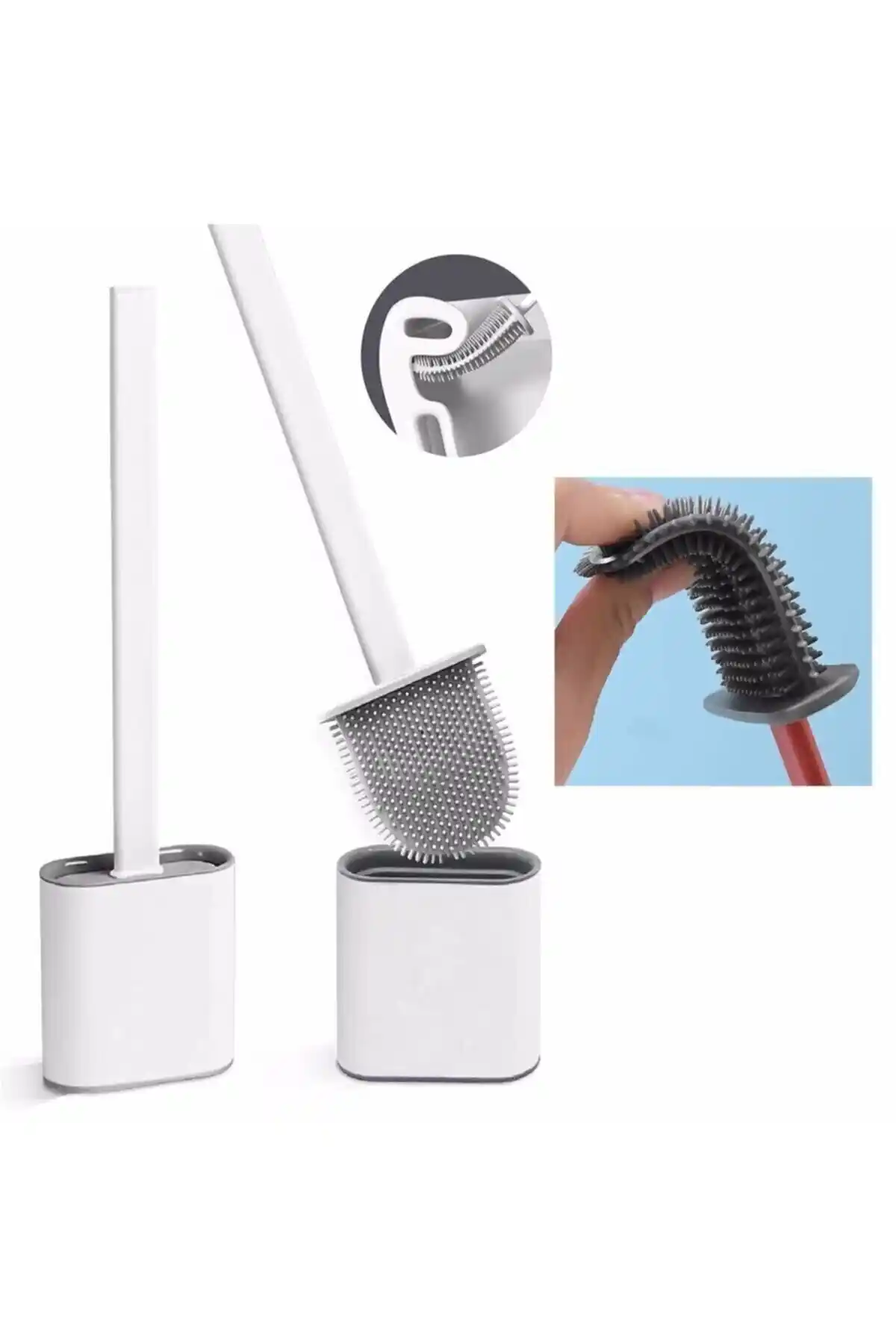 Modern ve Hijyenik Silikon Fırça ile Banyo ve Tuvalet Temizliği Kolaylaşır