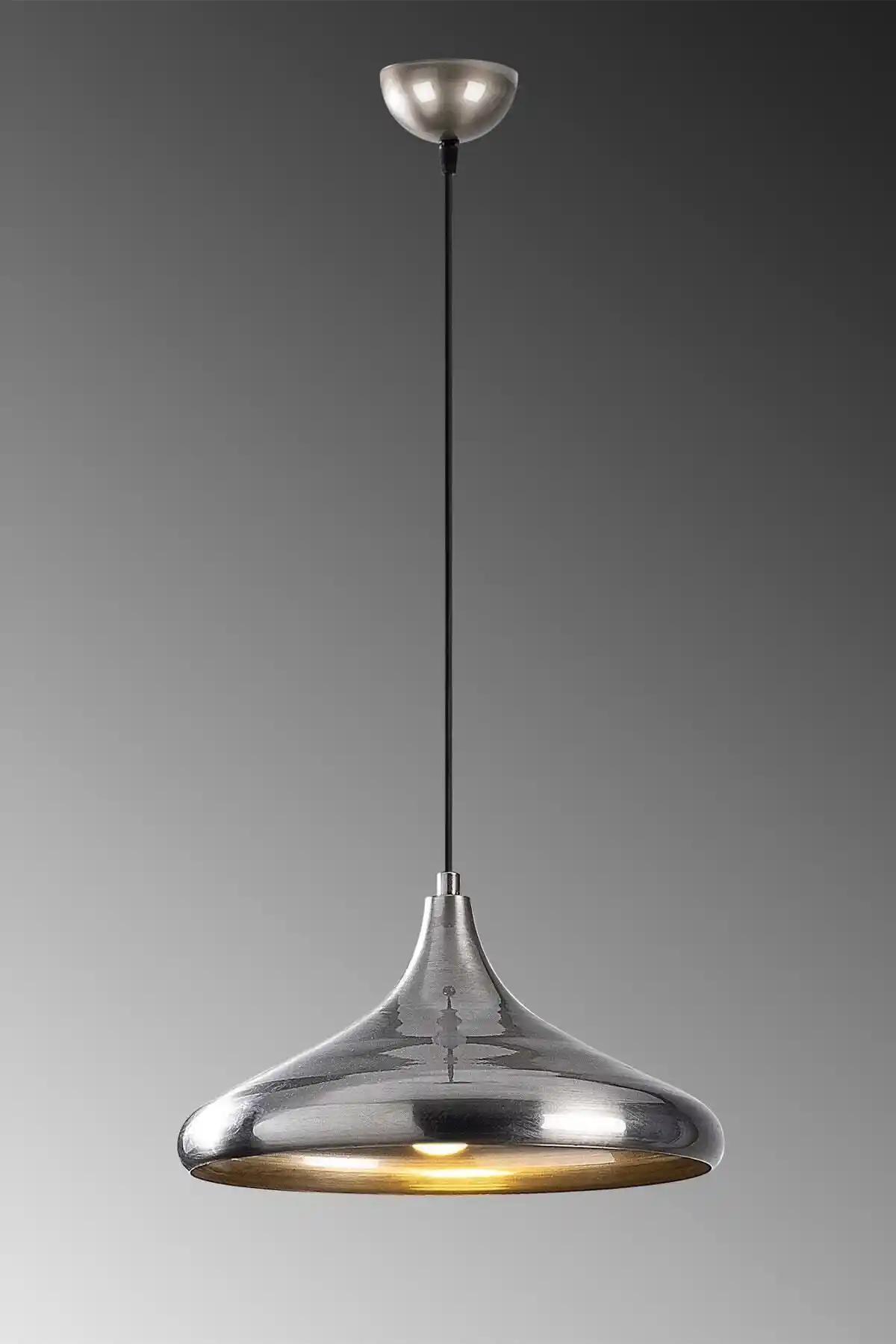 Modern ve Rustik Metal Tekli Krom Sarkıt Avize - Kafe ve Mekan Dekorasyonu İçin