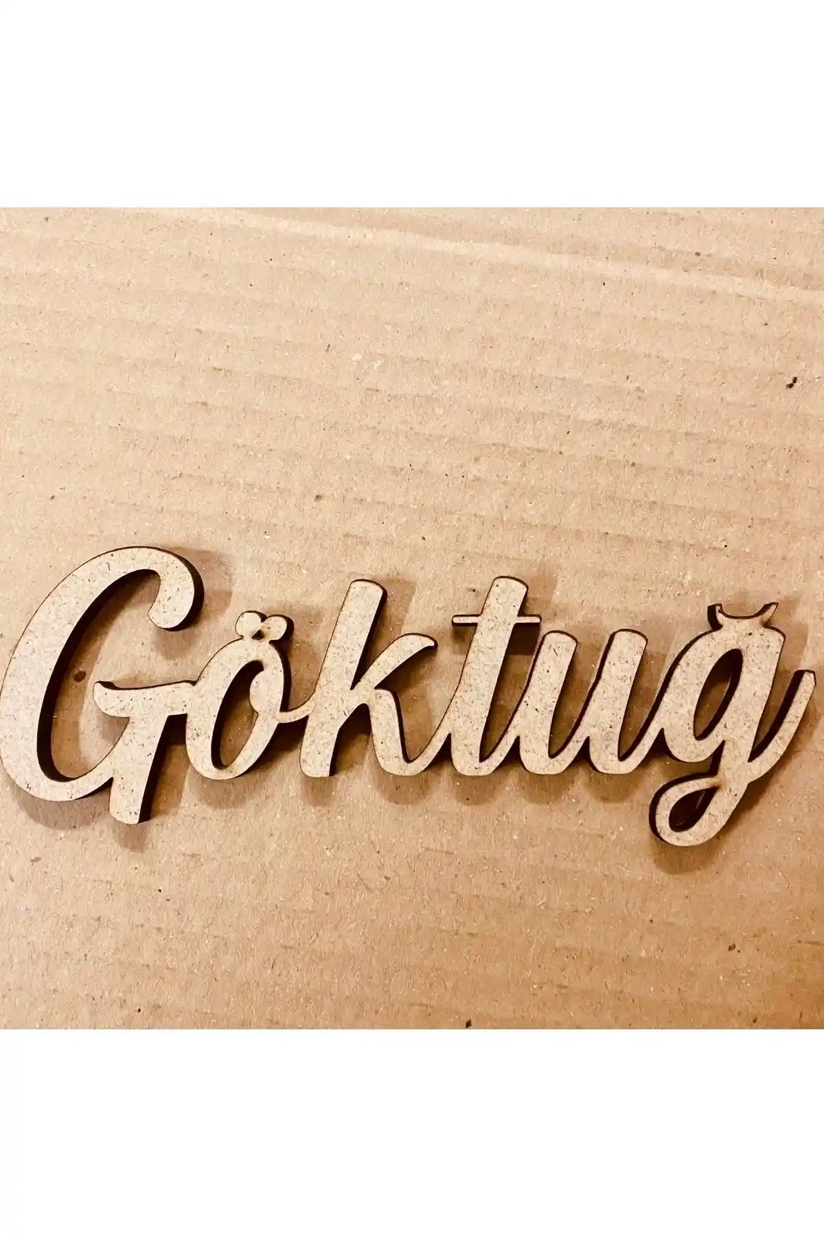 Modern ve Şık Ahşap Lazer Kesim Dekoratif Parça 25x10x15cm Siyah Renk