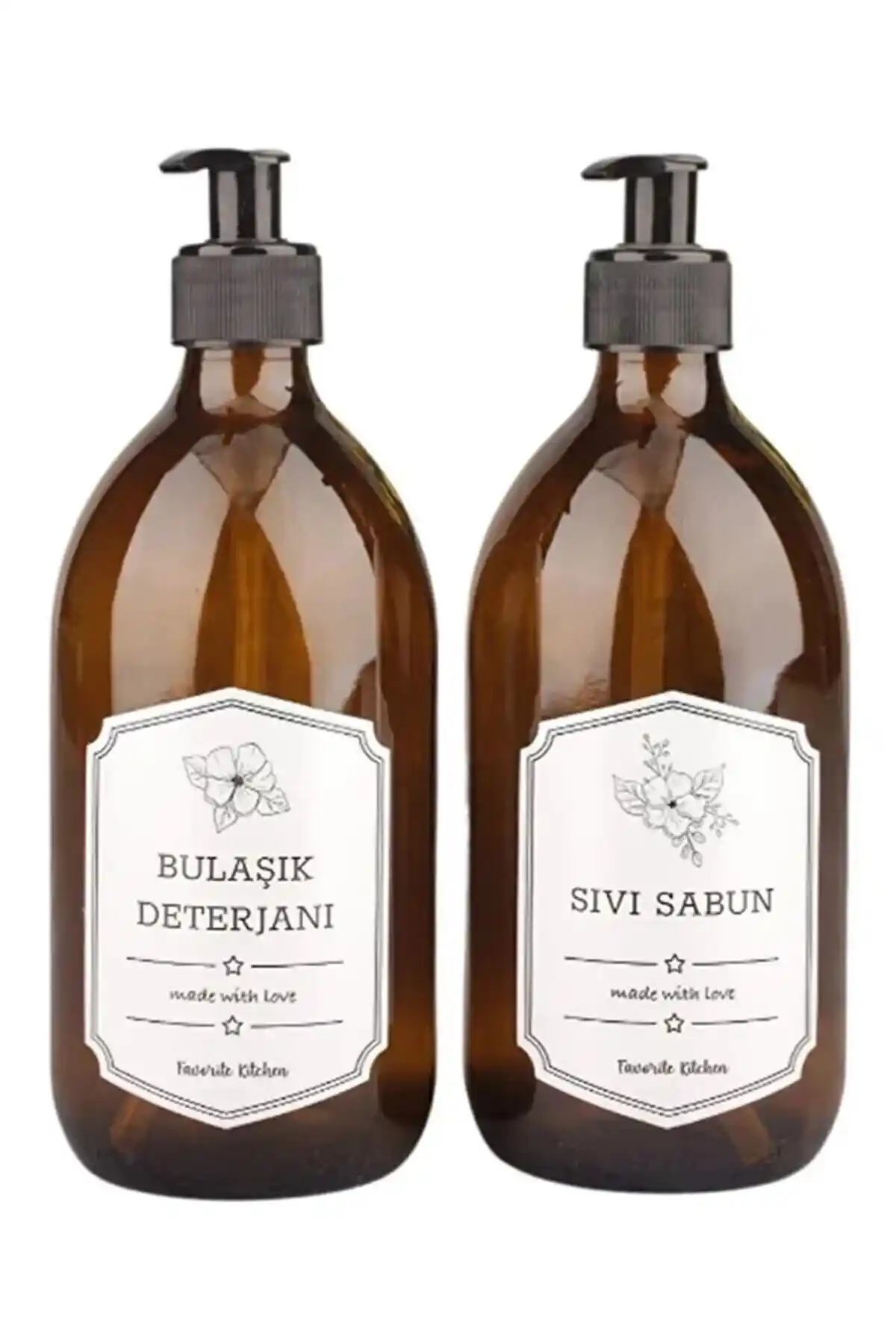 Modern ve Şık Sıvı Sabunluk Seti Cam Malzeme ve Bordo Renk Seçeneğiyle