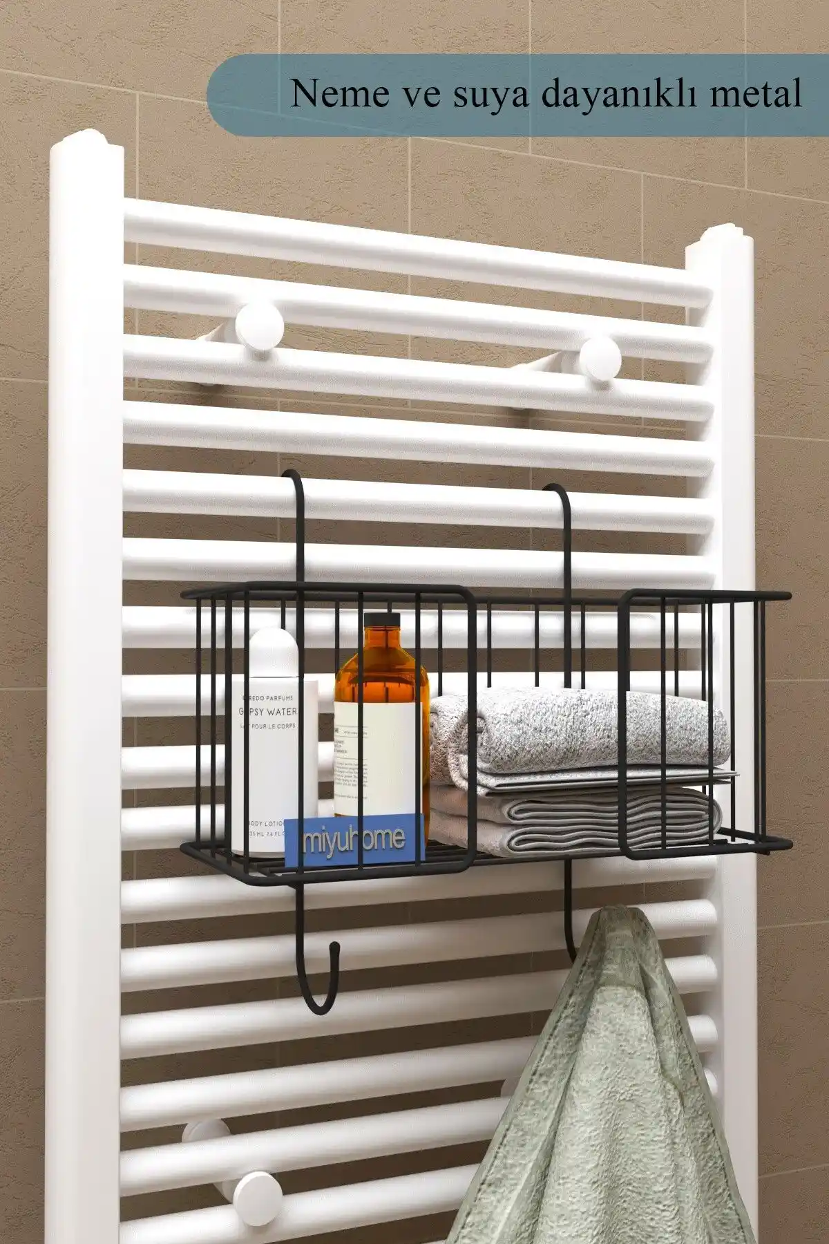 Moniev Asılabilir Havlupan Düzenleyici Modern ve Dayanıklı Banyo Organizatörü