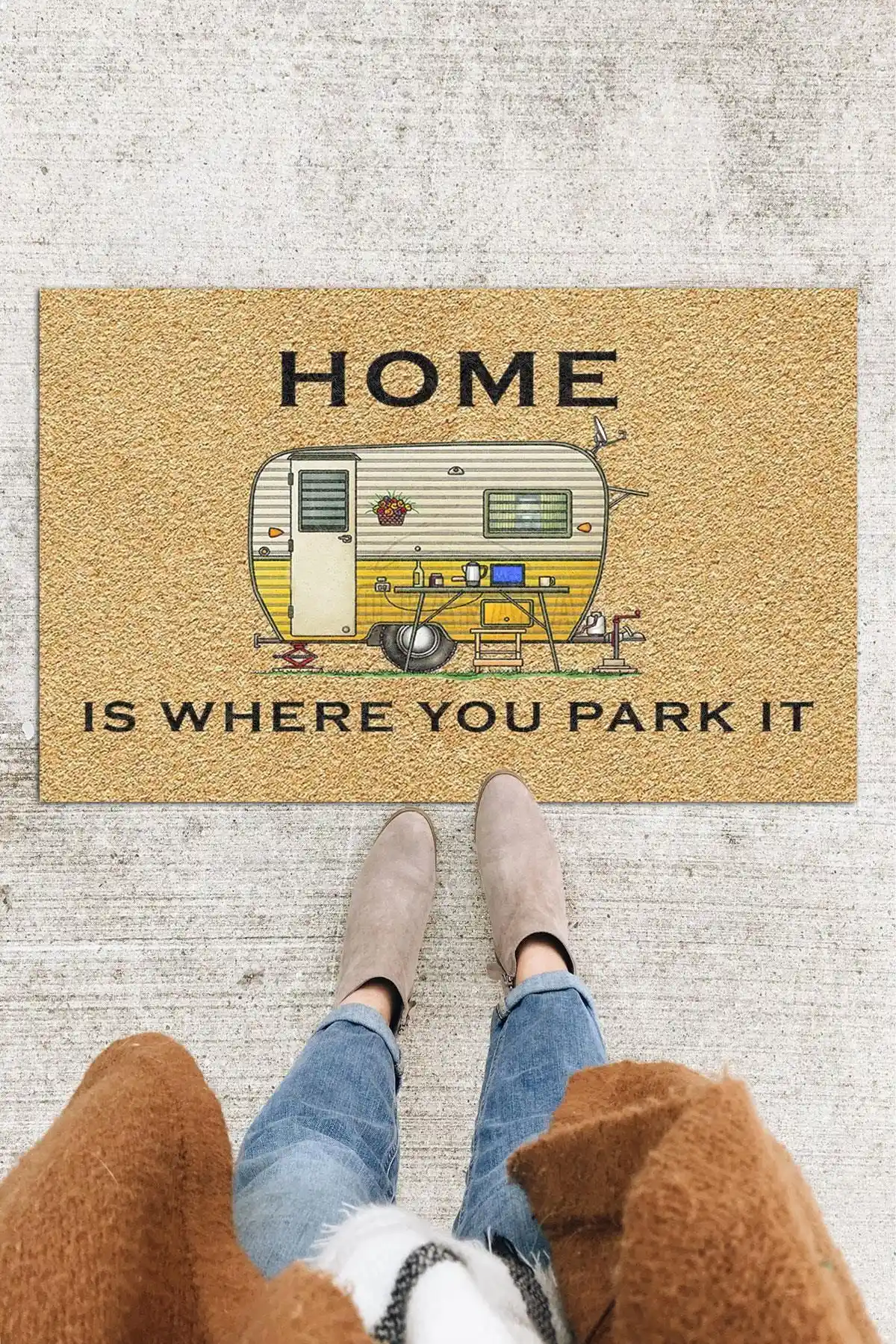 Monnhein Karavan Önü Paspası: Estetik ve Dayanıklı Dış Mekan Dekorasyonu İçin Uygun