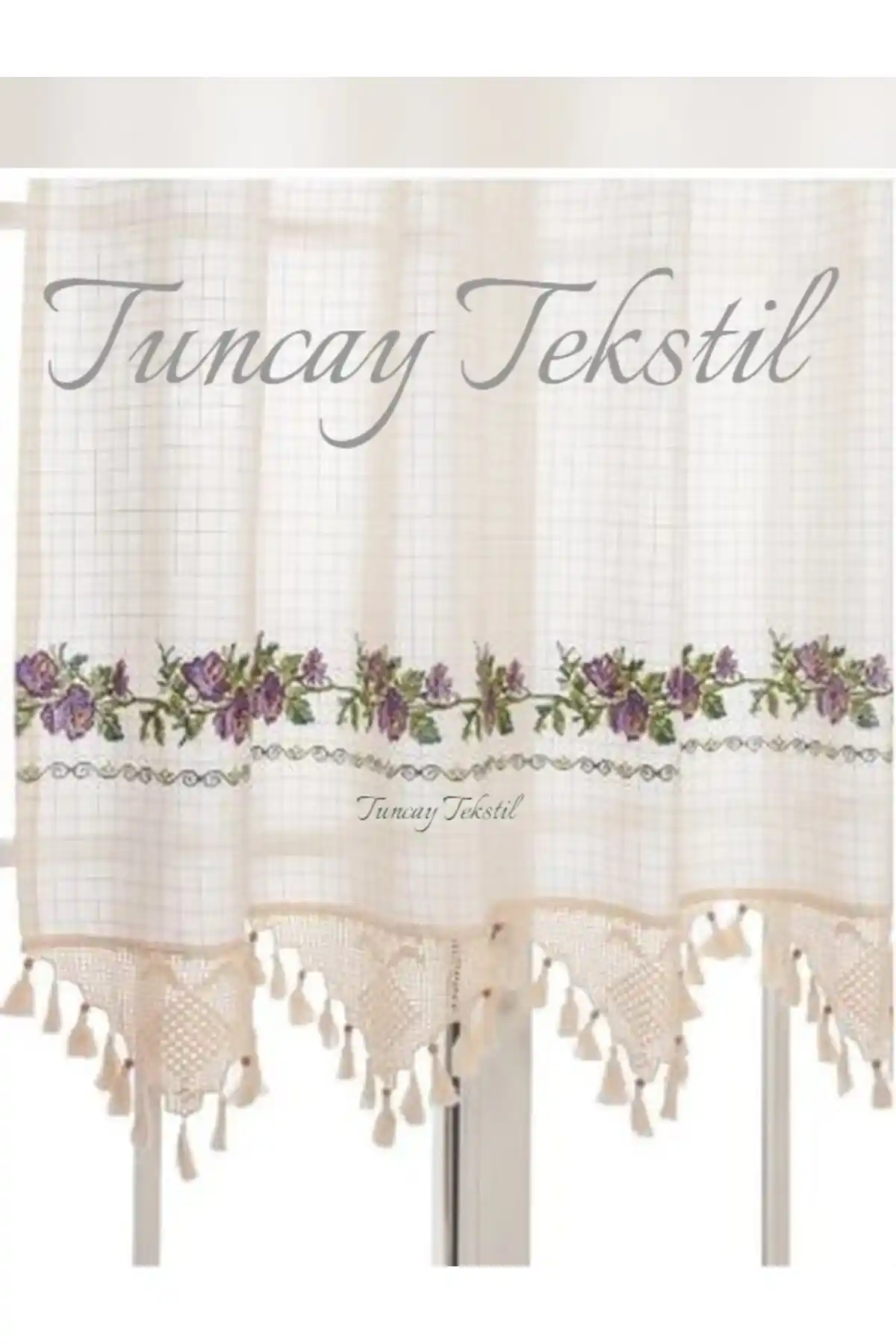 Mor Kanaviçeli Buldan İşi Perde: Doğal ve Şık Ev Dekorasyonu İçin Ideal Bir Seçenek