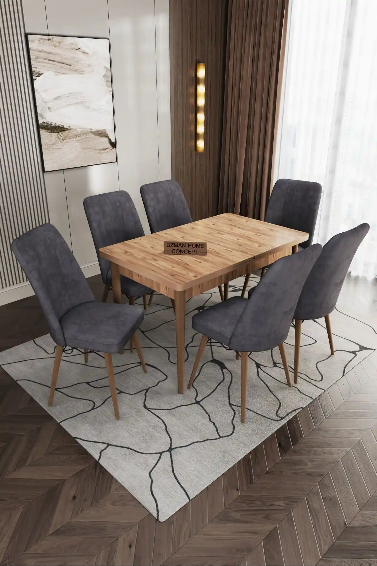 Morkese 80x130 ve 80x170 Modern Çok İşlevli Mutfak Masa Takımı Özellikleri ve Tasarımı