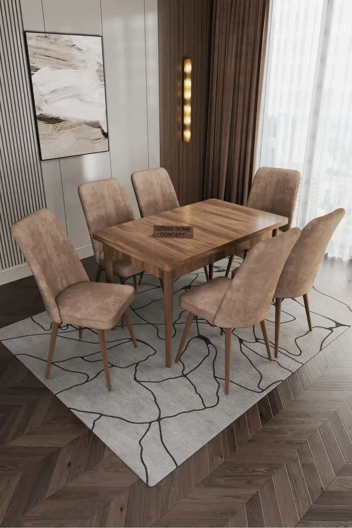 Morkese 80x130 ve 80x170 Yemek Odası Takımı Estetik ve Fonksiyonellik Bir Arada