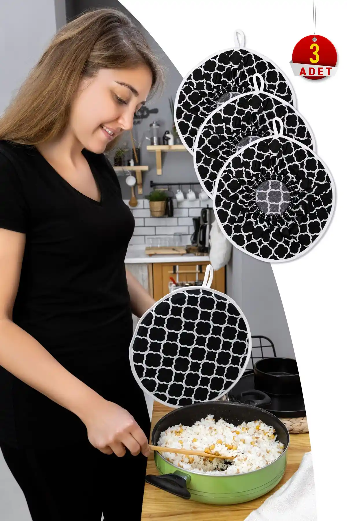 Morlay 3'lü Pilav Demleme Örtüsü Seti: Mutfakta Pratik ve Hijyenik Kullanım İçin