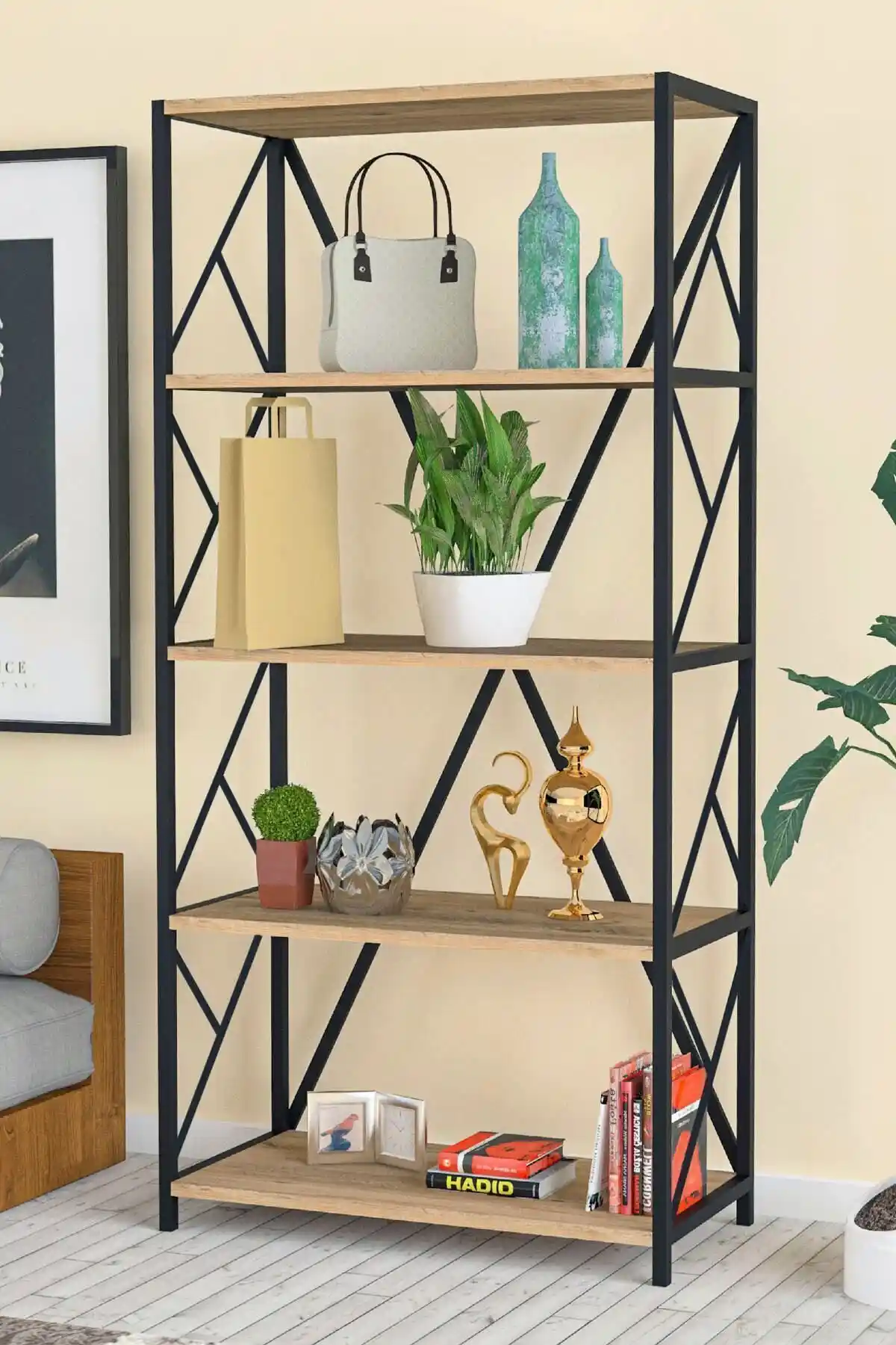 Morpanya Armarse Dekoratif Kitaplık Modern Tasarım ve Dayanıklılık Özellikleri