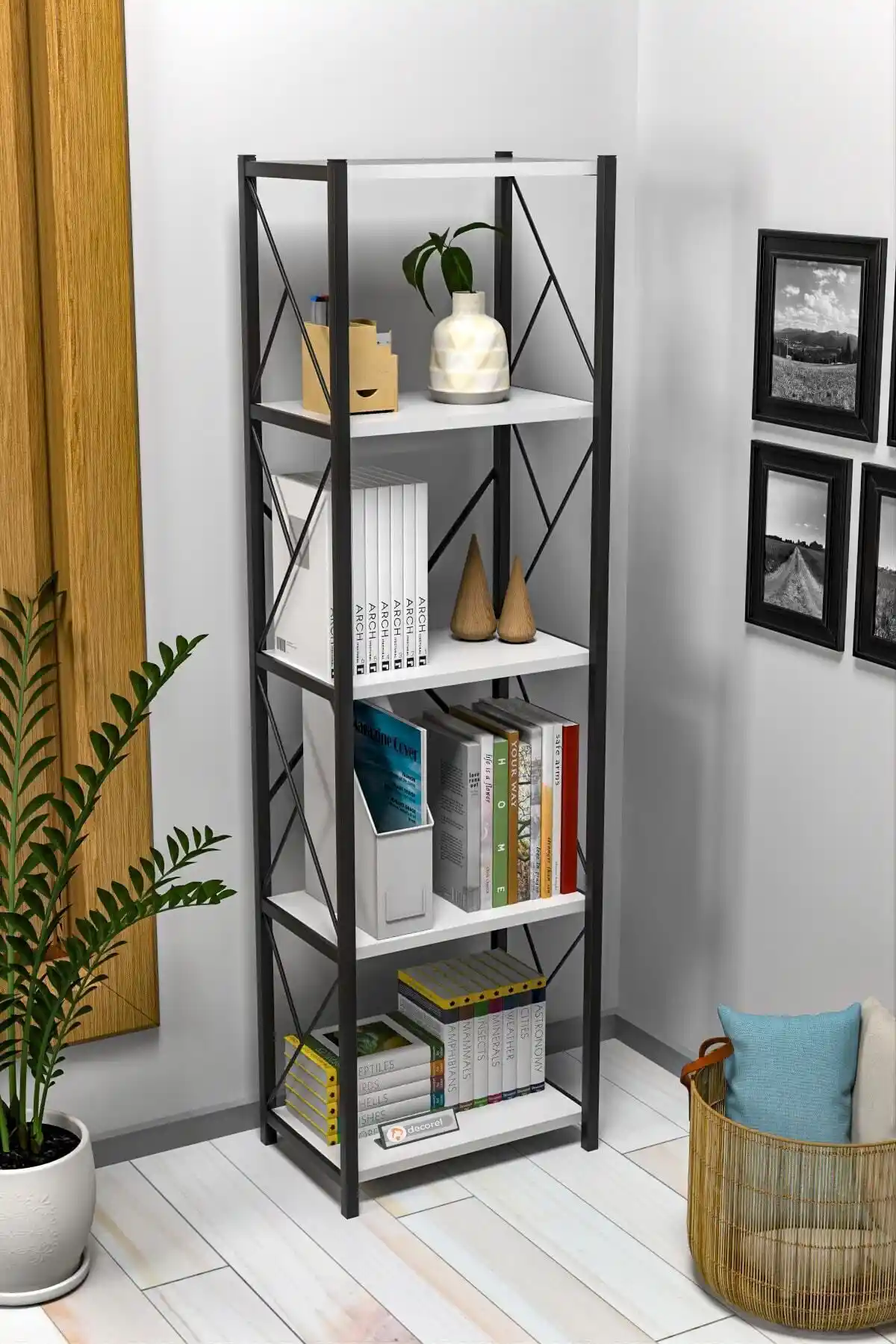 Morpanya Felix Metal Tekli Kitaplık: Modern ve Dayanıklı Depolama Çözümü