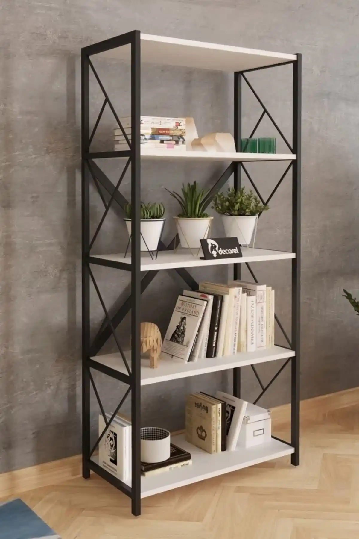 Morpanya Sera Metal Kitaplık: Dayanıklı ve Şık Modern Depolama Çözümü