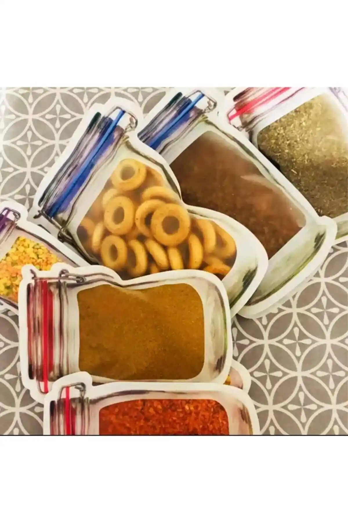 Morponi Kavanoz Görünümlü Kilitli Saklama Kabı Setiyle Mutfakta Düzen ve Pratiklik