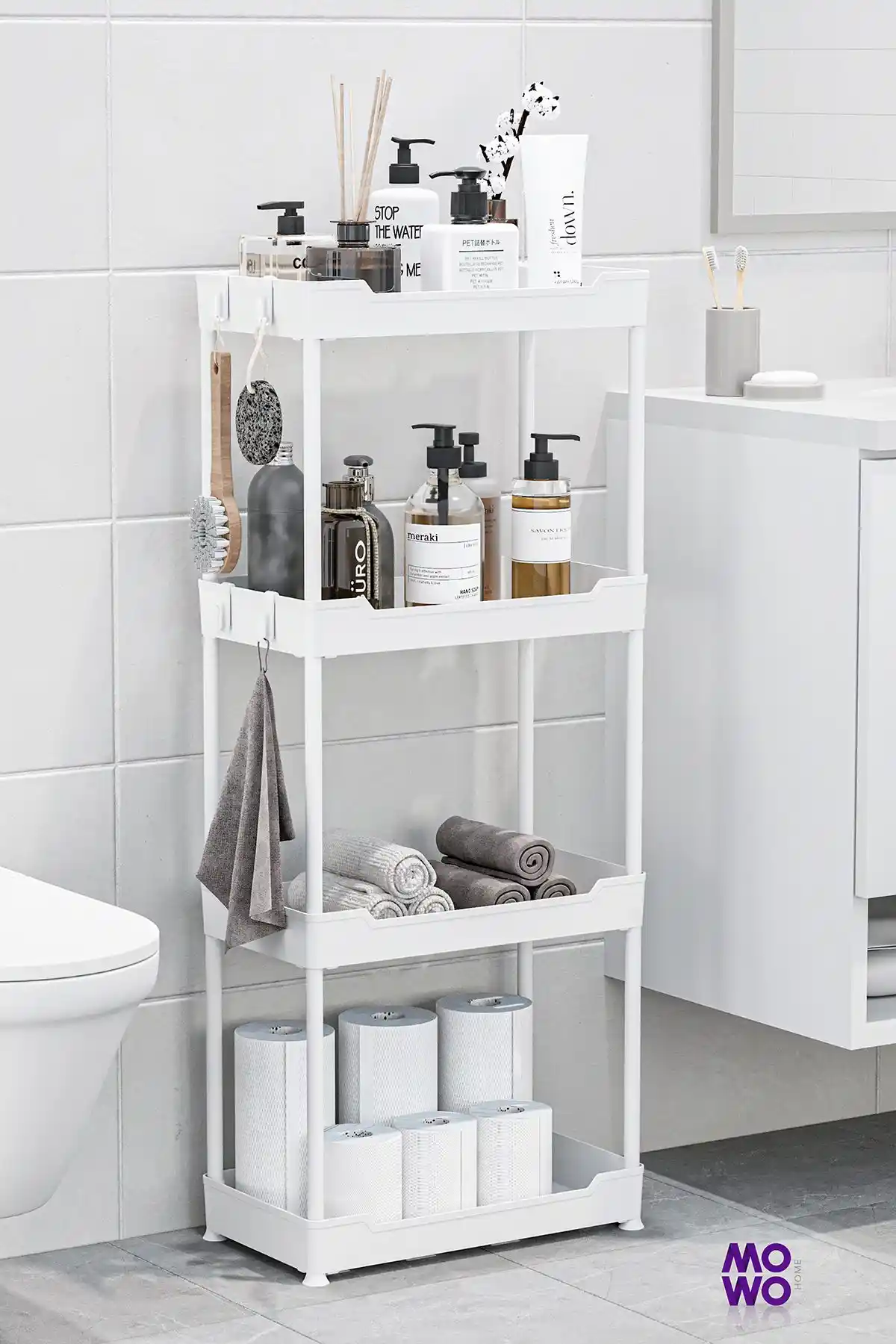 Mowo 4 Katlı Banyo Rafı ve Mutfak Köşesi 6 Katlı Düzenleyici Karşılaştırması