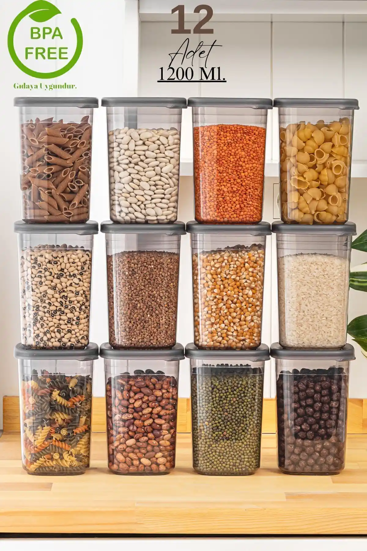 Mutfak Düzeni İçin En İyi 12'li Kapaklı Erzak Saklama Setleri ve Kabı İncelemesi