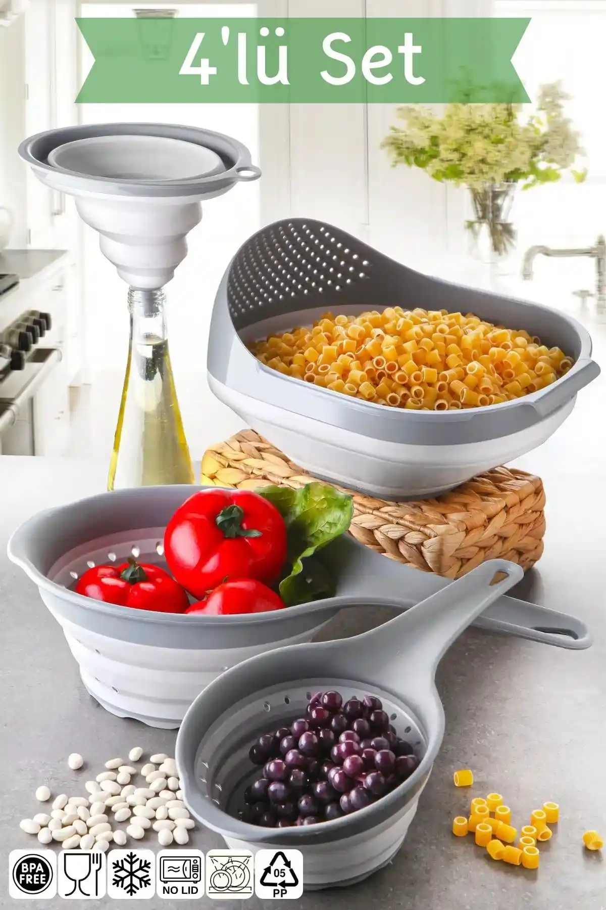 Mutfak Köşesi ve Vienev Akordiyon Süzgeç Setleri Karşılaştırması ve Kullanım İpuçları