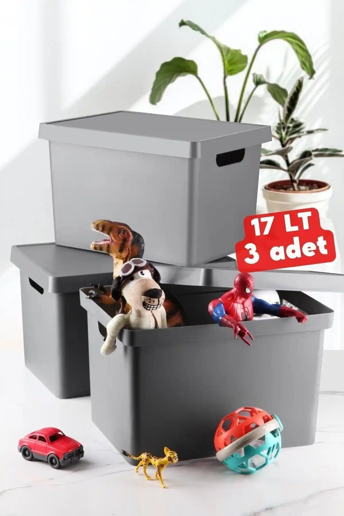 Nandy Home 17 Lt Kapaklı Kutusu: Modern ve Dayanıklı Depolama Çözümü