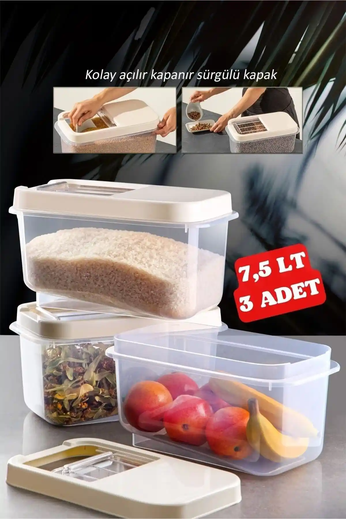 Nandy Home Multibox 7,5 Lt Çok Amaçlı Saklama Kabı - Dayanıklı ve Pratik Tasarım