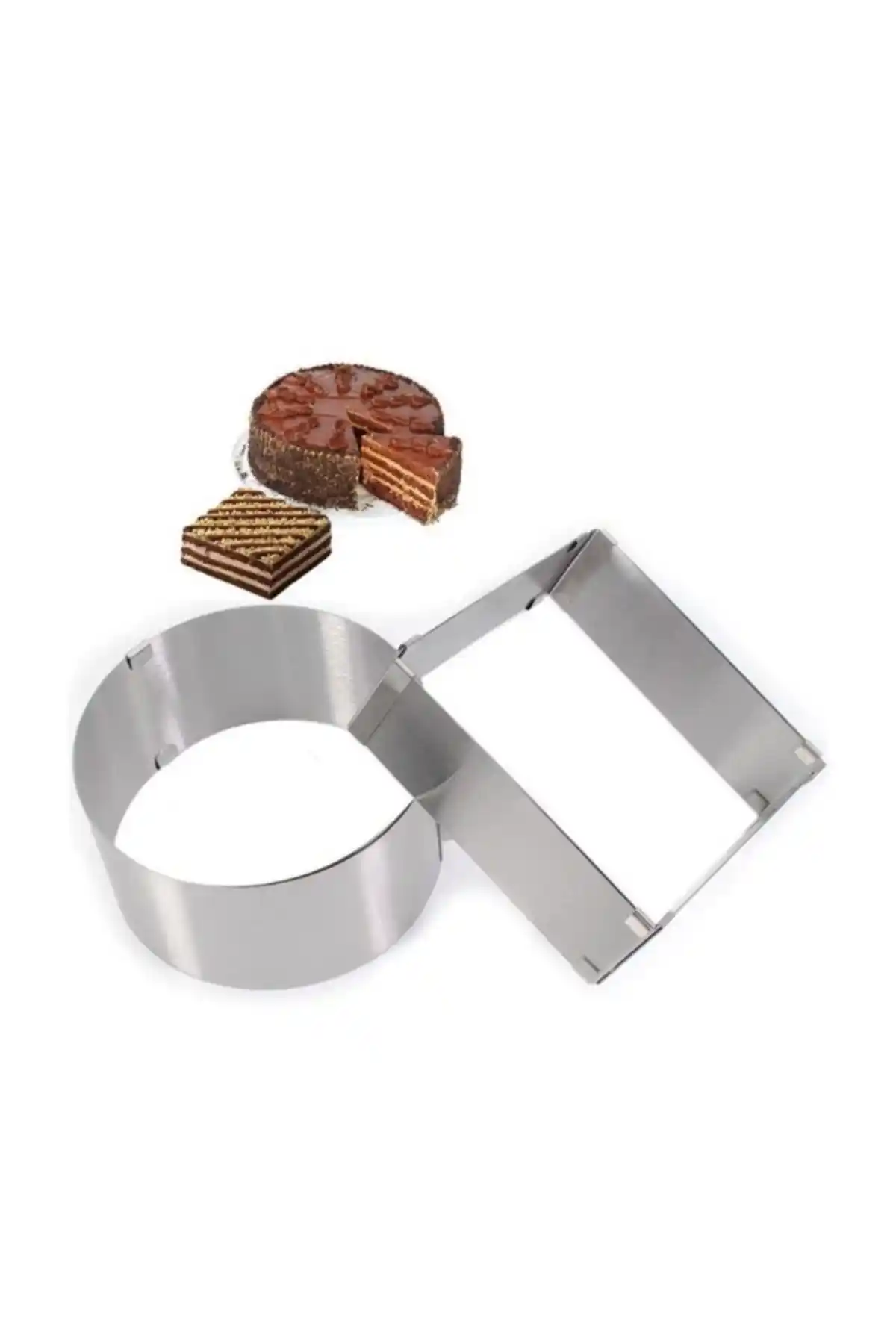 Narkalıp İki Parçalı Ayarlanabilir Kek Kalıbı Seti: Dayanıklı ve Çok Yönlü Tasarım