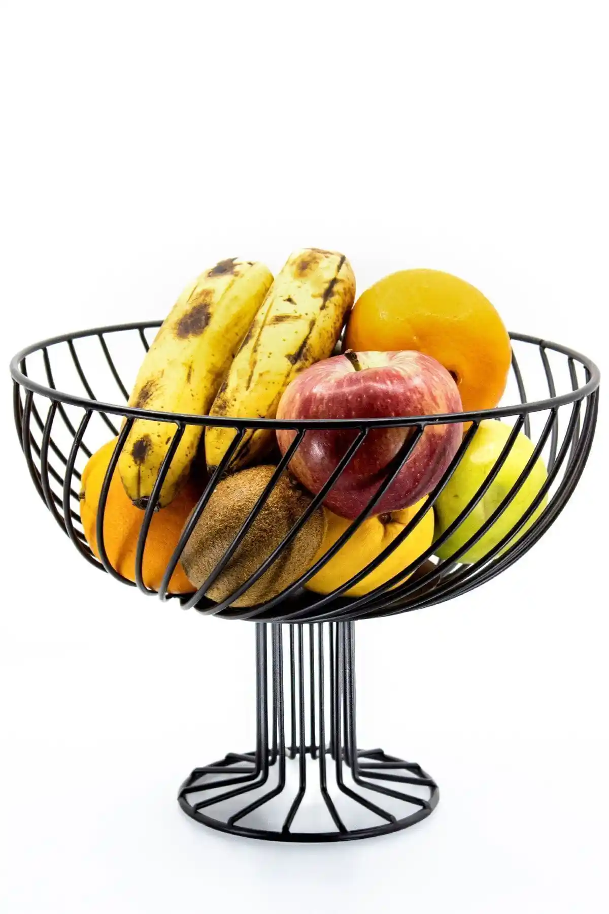 Nazarium Dönence Siyah Metal Meyvelik: Modern ve Şık Mutfak Dekorasyonu İçin Tasarım