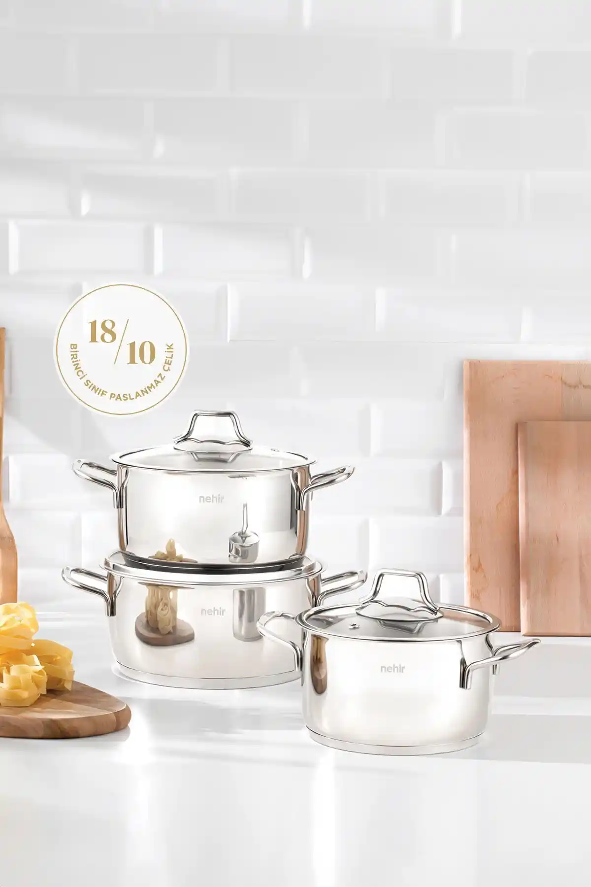 Nehir Silver Klasik 6 Parça Derin Paslanmaz Çelik Tencere Seti Özellikleri ve Kullanım Avantajları