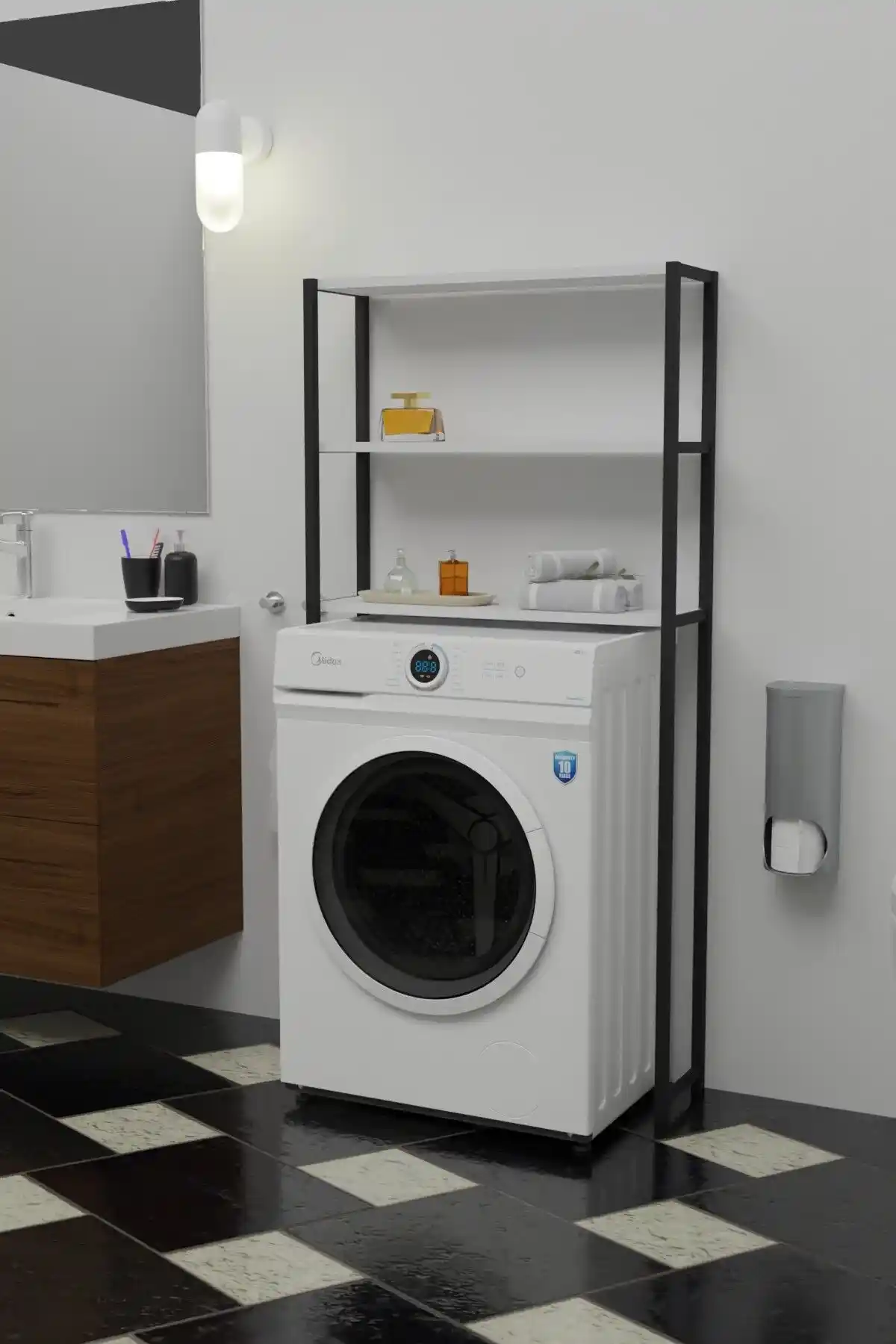 Net Mobilya Beyaz Klozet ve Makina Üstü Banyo Düzenleyici Raf Özellikleri ve Kullanım Avantajları