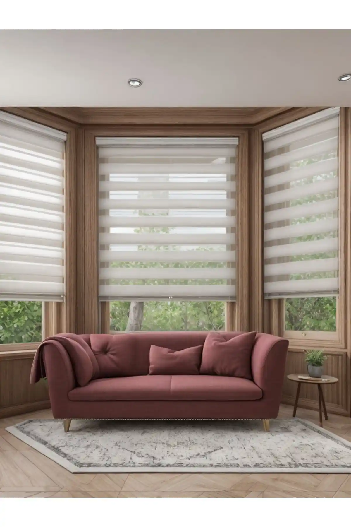 NetworkAvm Beyaz Zebra Stor Perde ile Modern ve Şık Mekanlar Yaratın