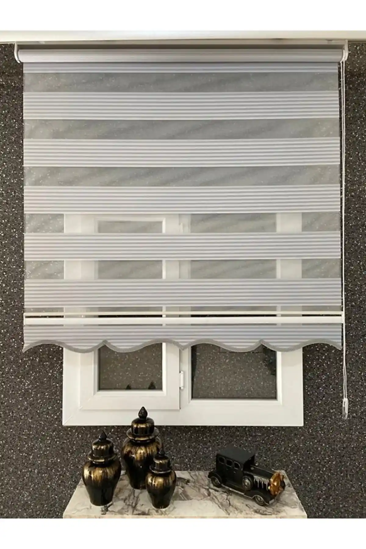 NetworkAvm Gri Zebra Stor Perde Modern Tasarım ve Kullanım Kolaylığı Sunar