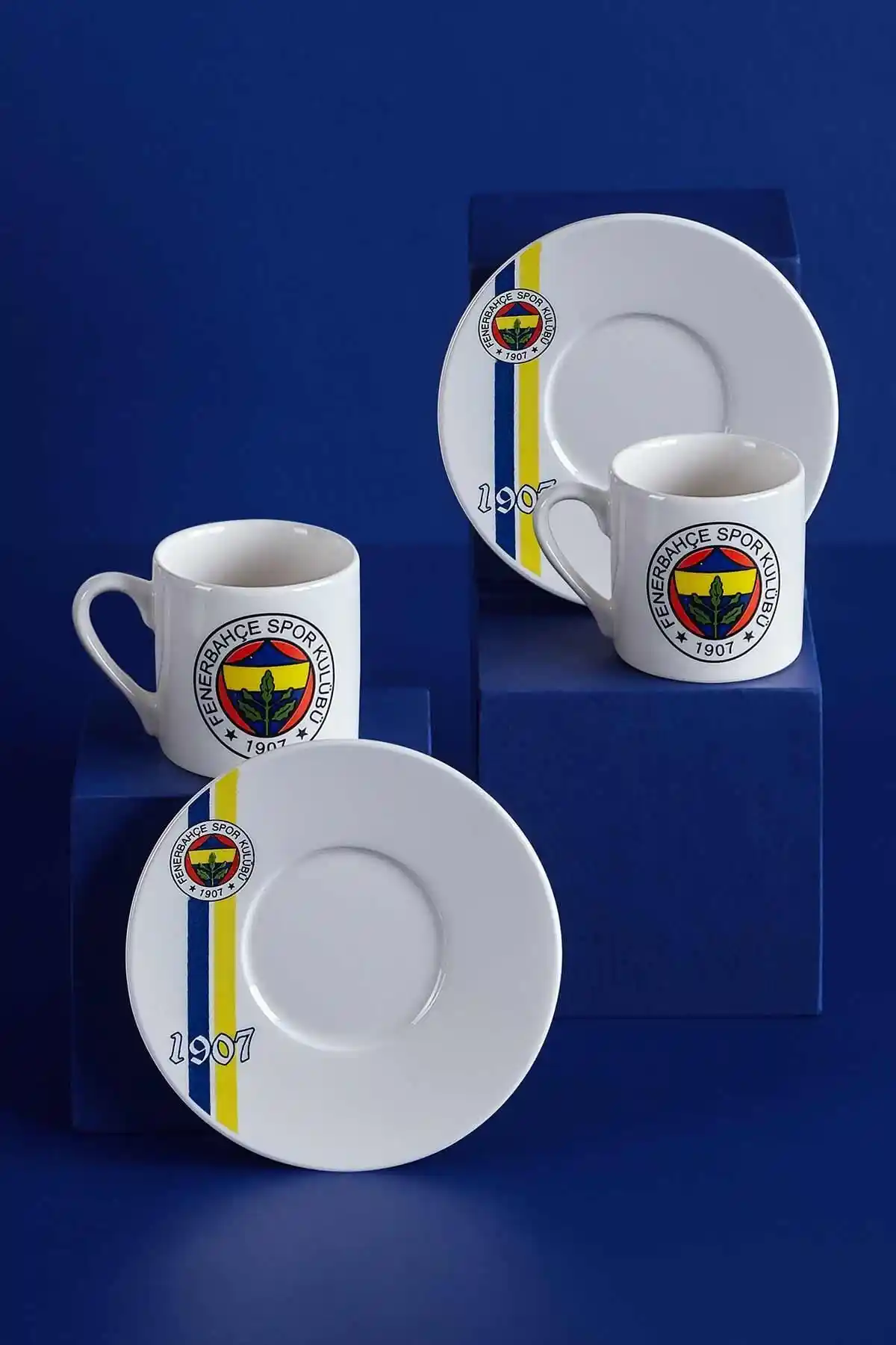 Neva N3419 Fenerbahçe Lisanslı 2'li Kahve Fincan Takımı Şıklık ve Fonksiyonellik Sunar