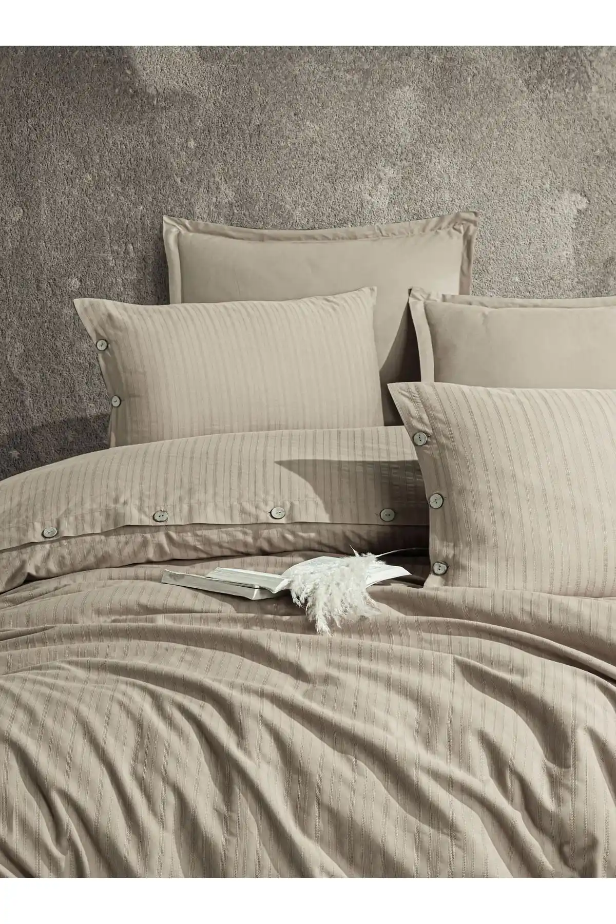 Nordqueen %100 Pamuk Çift Kişilik Düğmeli Nevresim Seti Yatak Odası Şıklığı ve Konforu