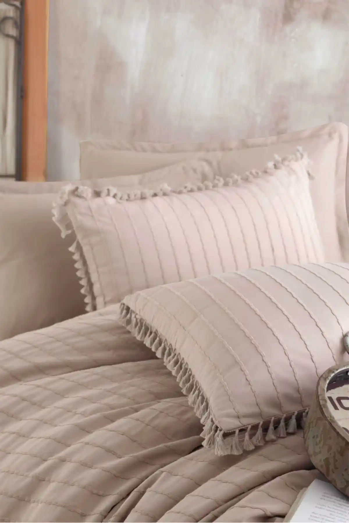 Nordqueen %100 Pamuk Çift Kişilik Püsküllü Nevresim Seti Estetik ve Konfor Sunar