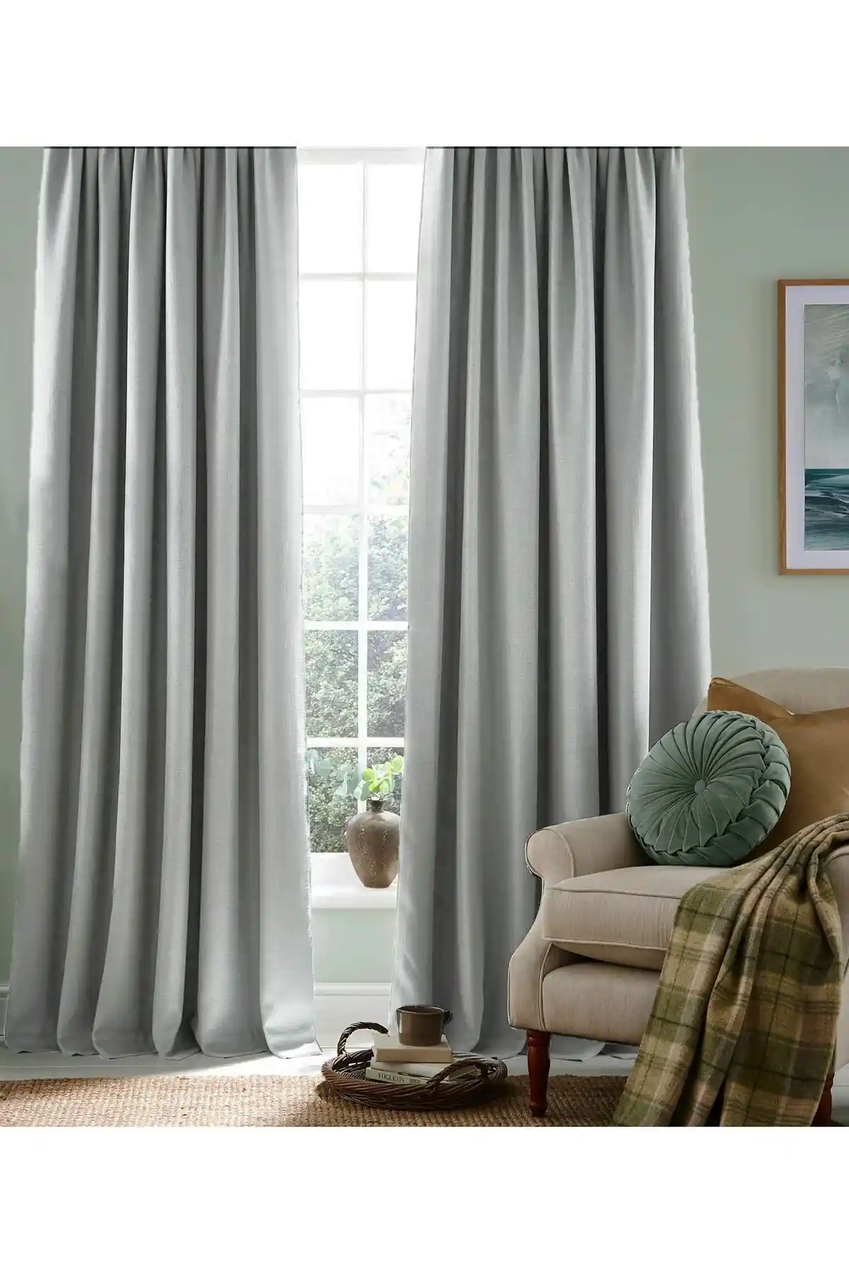 NS Ehli Tacir Açık Gri Termal Güneşlik Perde 180x250 cm Modern ve Enerji Tasarruflu Tasarım