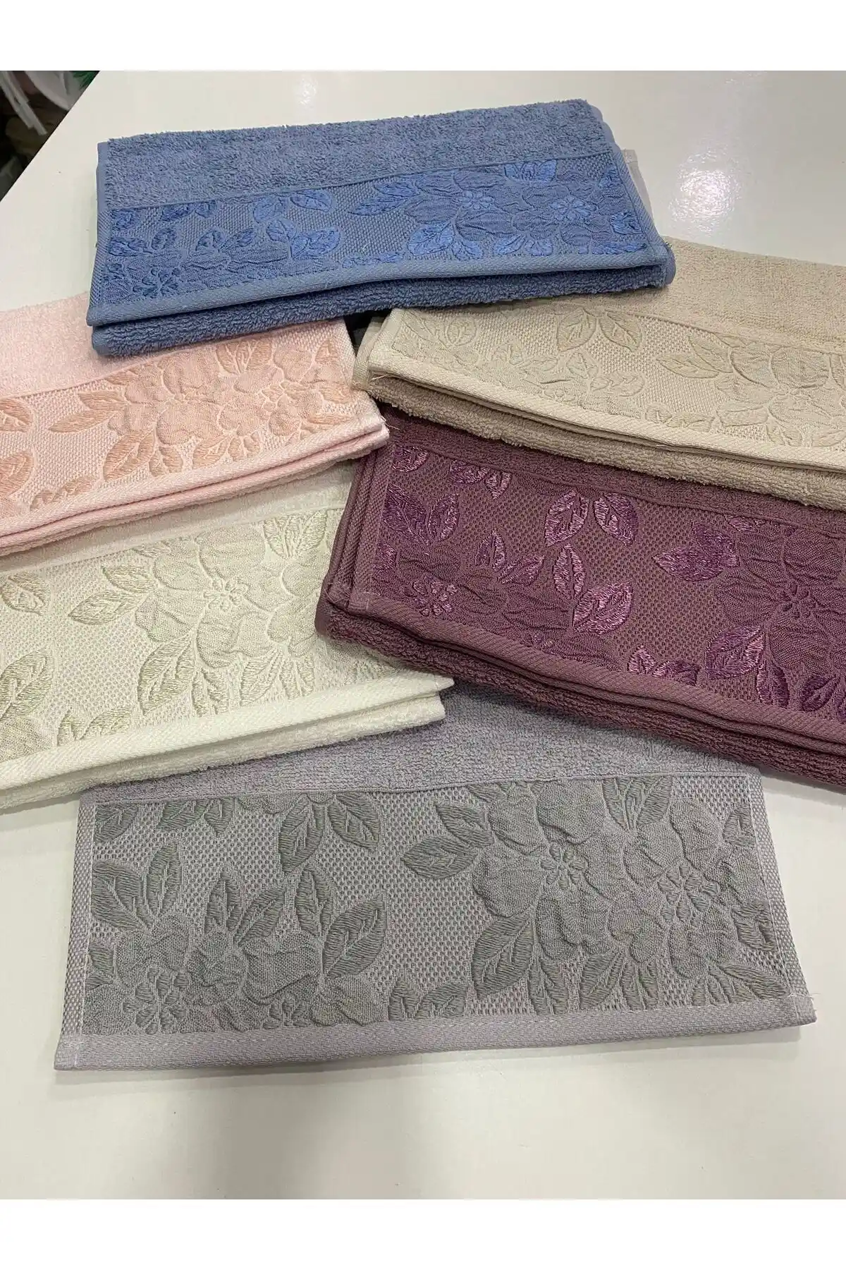 Nurpak Hazal Pembe Mutfak Havlusu Seti 6'lı Şık ve Dayanıklı Pratik Kullanım