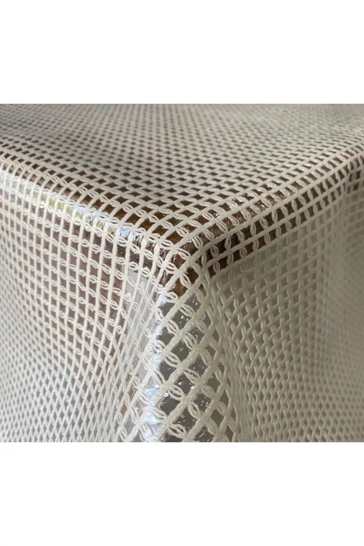 NYK HOME Hasır Desen Lüks PVC Masa Örtüsü: Şık ve Dayanıklı Masa Koruma Ürünü