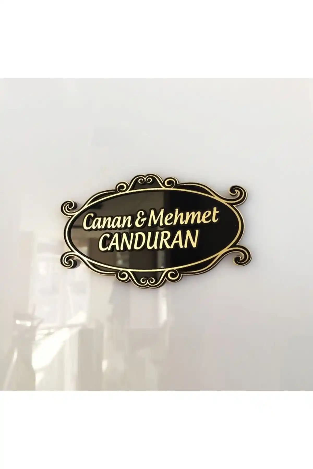 Ofistike Özel Kabartma Daire Ev Kapı İsimliği Modern ve Şık Tasarım