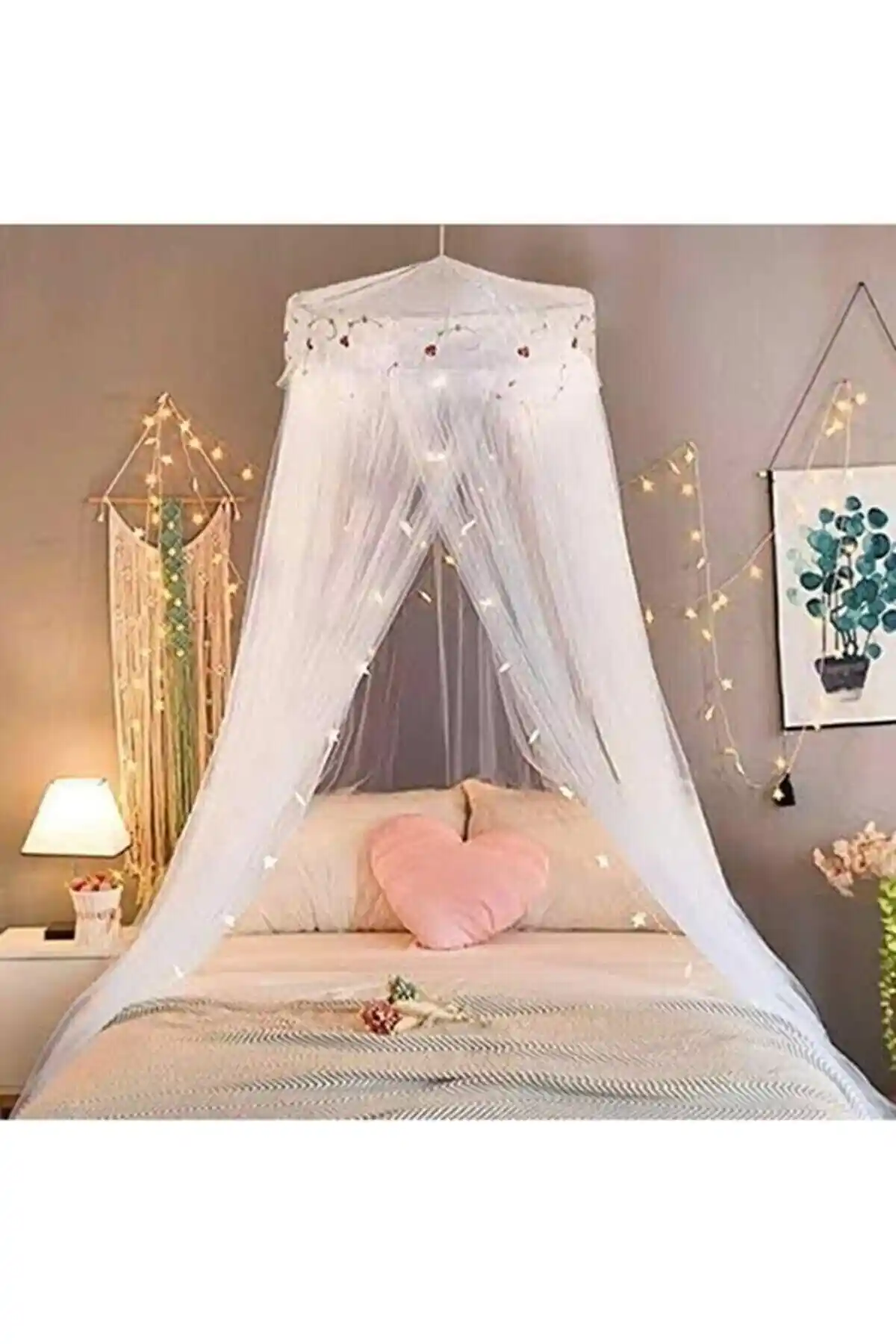 OKN Tek Kişilik Beyaz Sineklik Seti Yatak Odası İçin Fonksiyonel ve Şık Koruma Çözümü