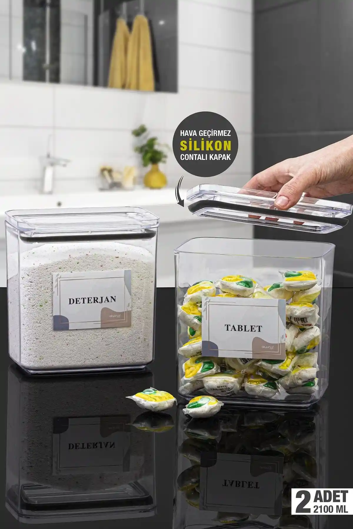 Okyanus Home Deterjan Tablet ve Saklama Kabı Seti: Hijyen ve Pratiklik İçin Uygun Çözüm