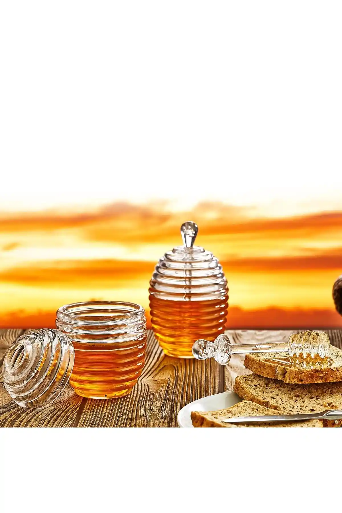 Okyanus Home Helezon Bal Kavanozu: Şık ve Fonksiyonel Mutfak Saklama Çözümü