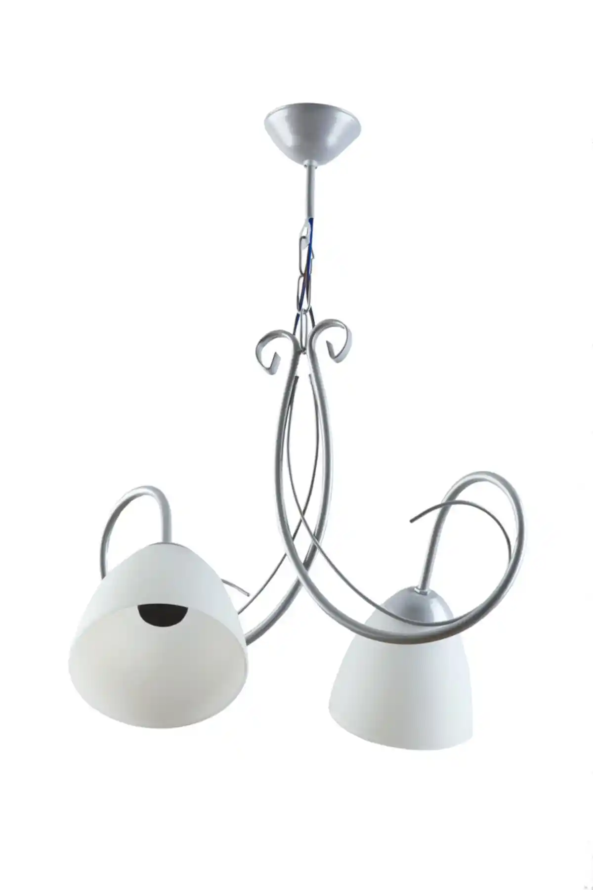 Ömür Avize Betül Modern Gri Kasa Beyaz Opal Camlı İkili Avize Ürün Tanıtımı ve Özellikleri