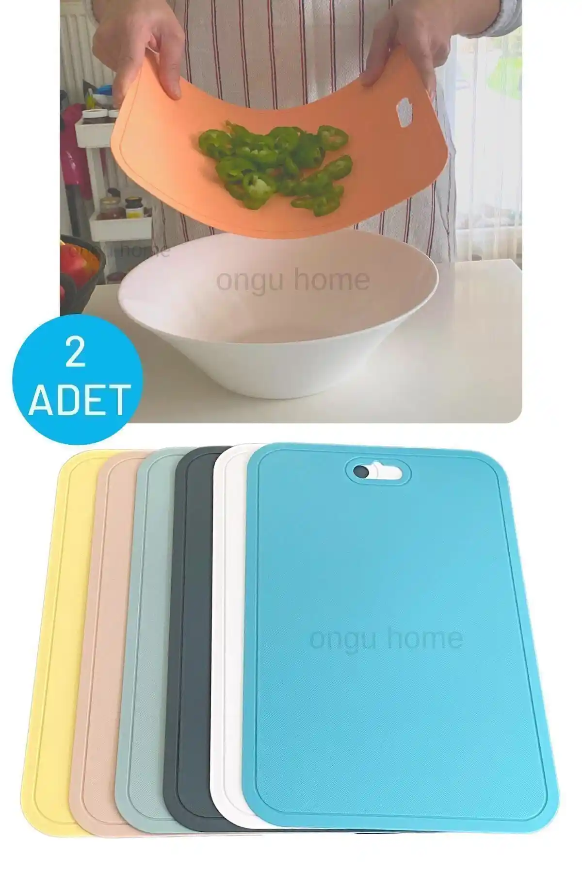 Ongu Home 2'li Flexy Kesme Tahtası: Dayanıklı ve Esnek Mutfak Gereçleri