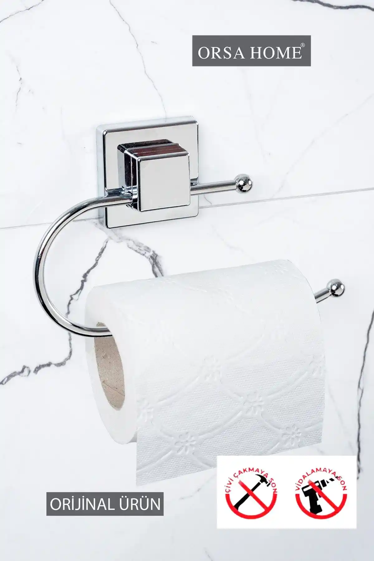 ORSA HOME 603 Kare Yapışkanlı Krom: Modern ve Dayanıklı Duvar Aksesuarları