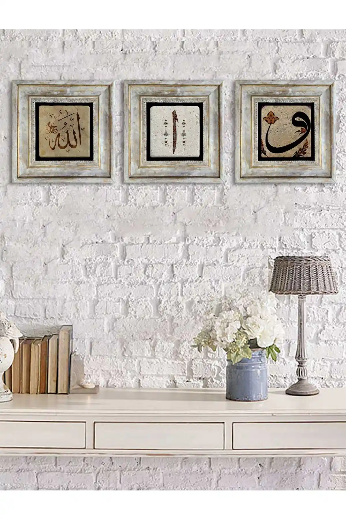 Oscar Stone Decor Çerçeveli Taş Duvar Dekoru Modern ve Doğal Estetik İçin Uygun