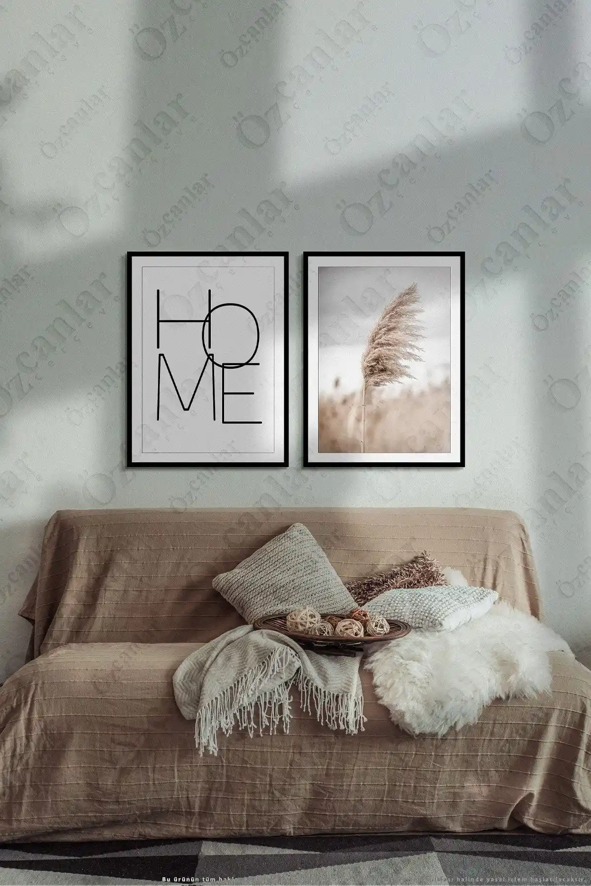 Özcanlar Çerçevesiz MDF Duvar Tablo Seti Modern ve Şık Tasarım Özellikleri