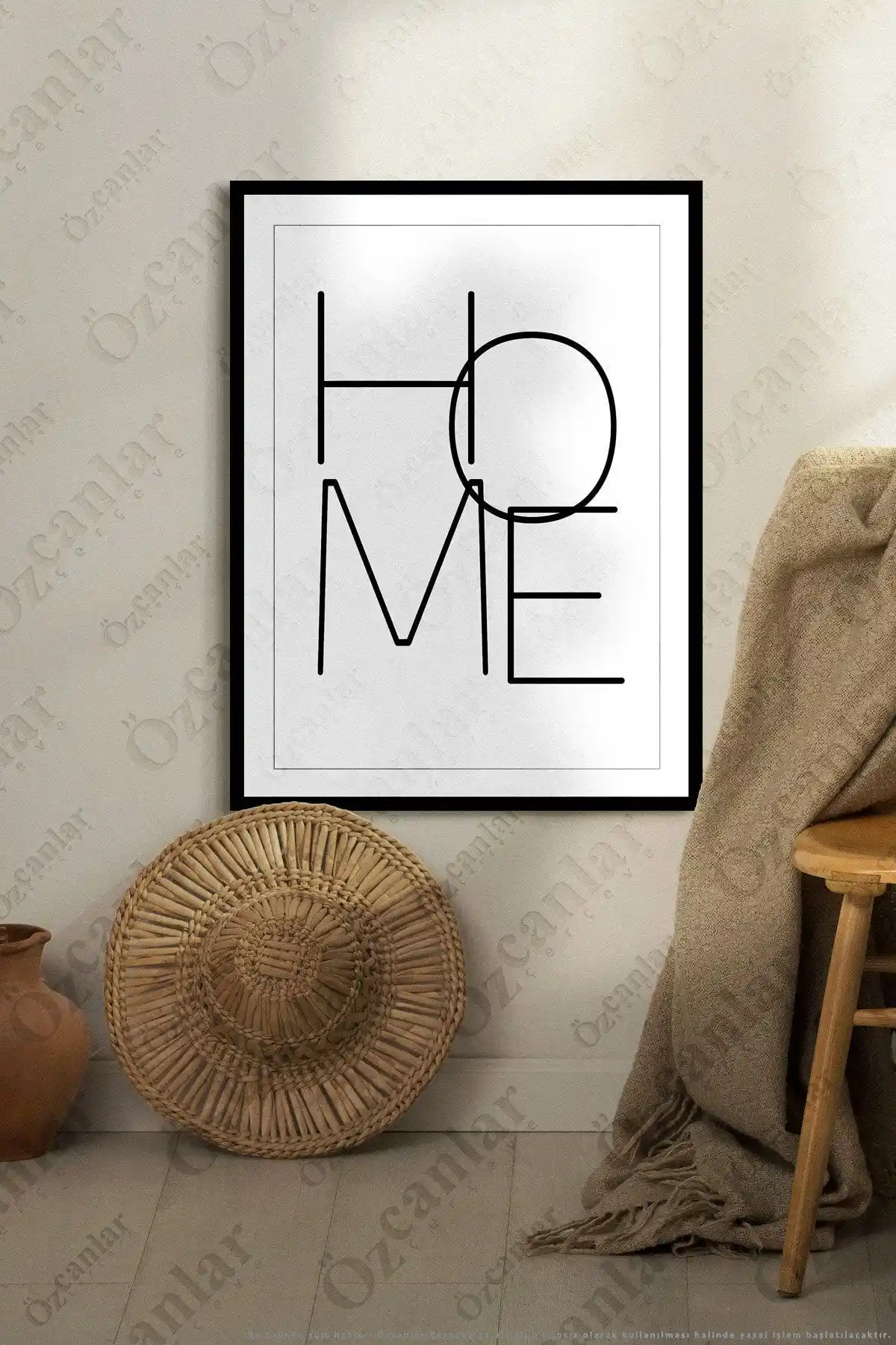 Özcanlar Çerçevesiz Modern MDF Duvar Tablosu 40x40 cm Şık ve Dayanıklı Dekorasyon Parçası