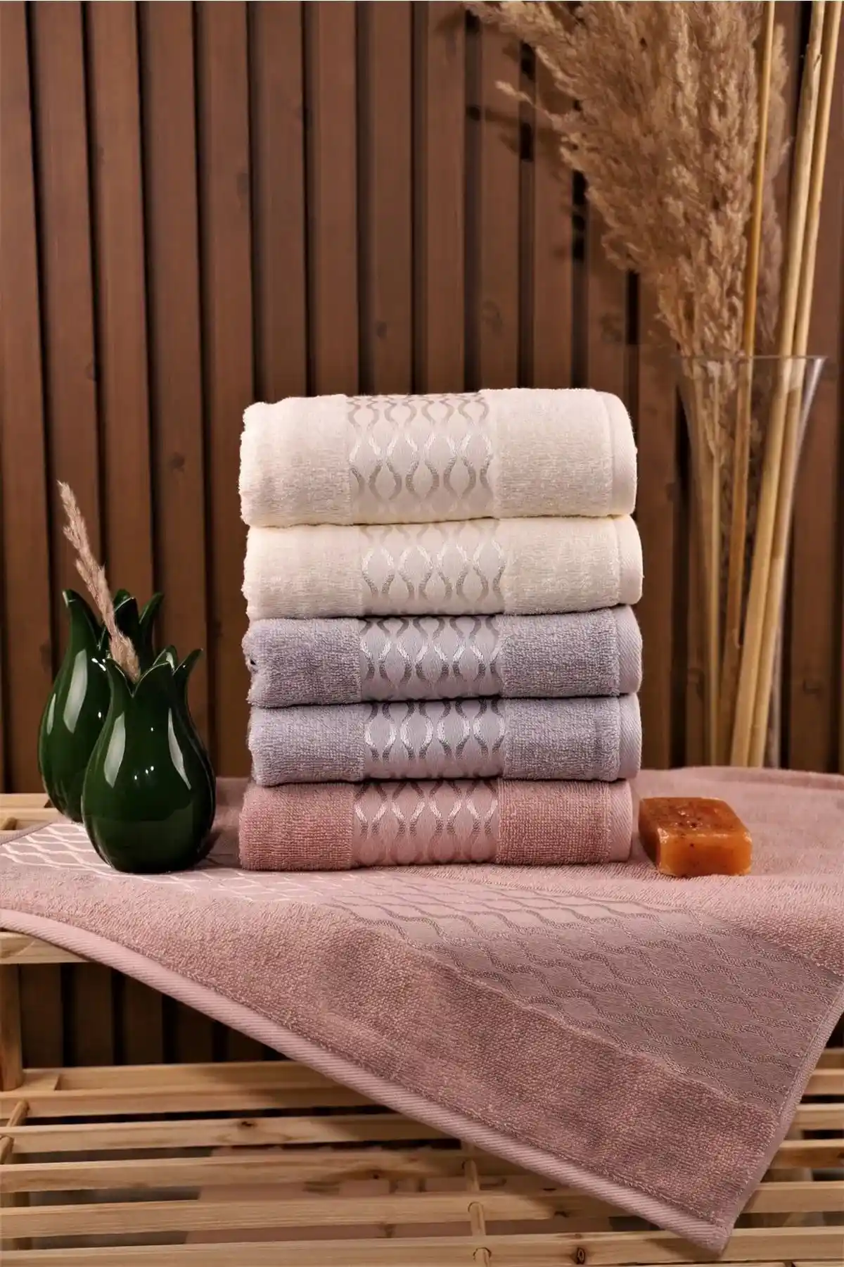 Özdilek Elissa 6'lı Pamuklu El Yüz Havlusu - Yüksek Emicilik ve Estetik Tasarım